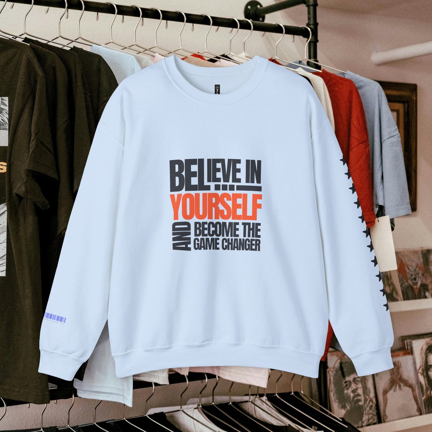 Unisex Heavy Blend™ Crewneck Sweatshirt_ N2+ Series UHBCSS PT2WW028_ Limited Edition Pure Luxury By WesternWaves: