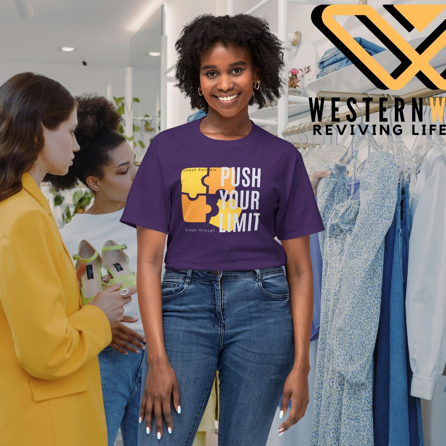 Unisex HD Cotton™ T-shirt_ N+ Series USHDCTS PT2WW003_ Limited Edition Unisex HD Cotton™ T-shirt by WesternWaves