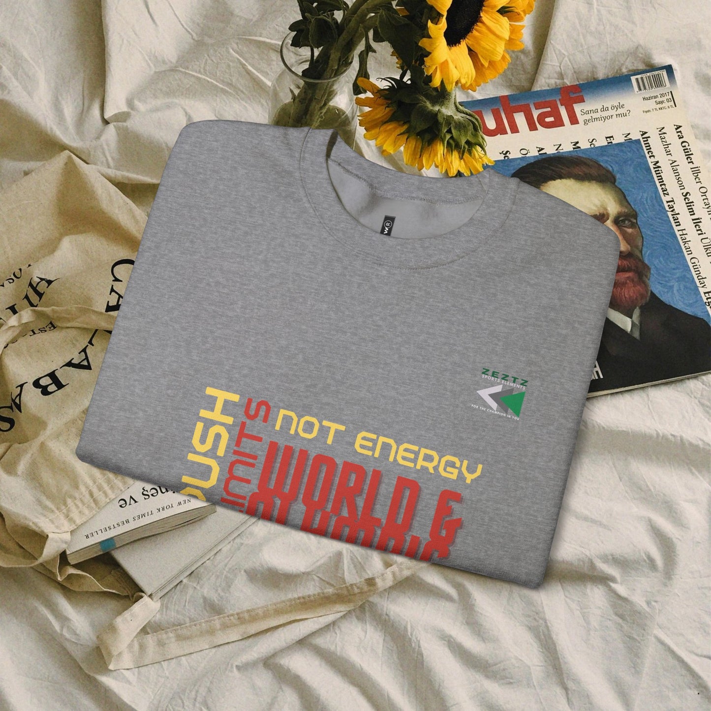 Unisex Heavy Blend™ Crewneck Sweatshirt_ N2 Sports Series UHBCSS PT2WW006_ Limited Edition ‘Zeztz’ Brand Sports Elements by WesternWaves: