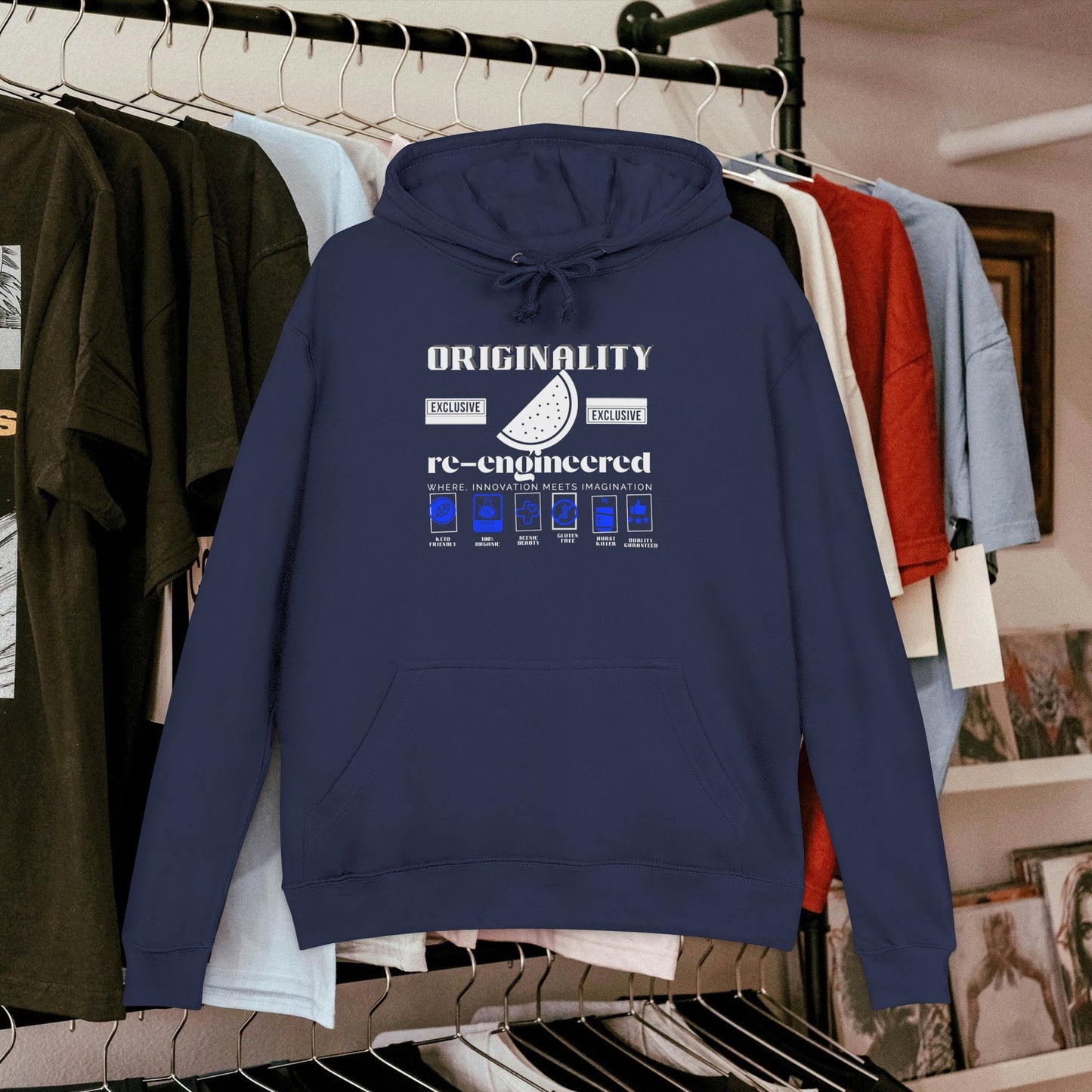 Unisex French Terry hoodie_ N8* Series USFTH PT2WW001_ Limited Edition Everyday Comfort by WesternWaves: