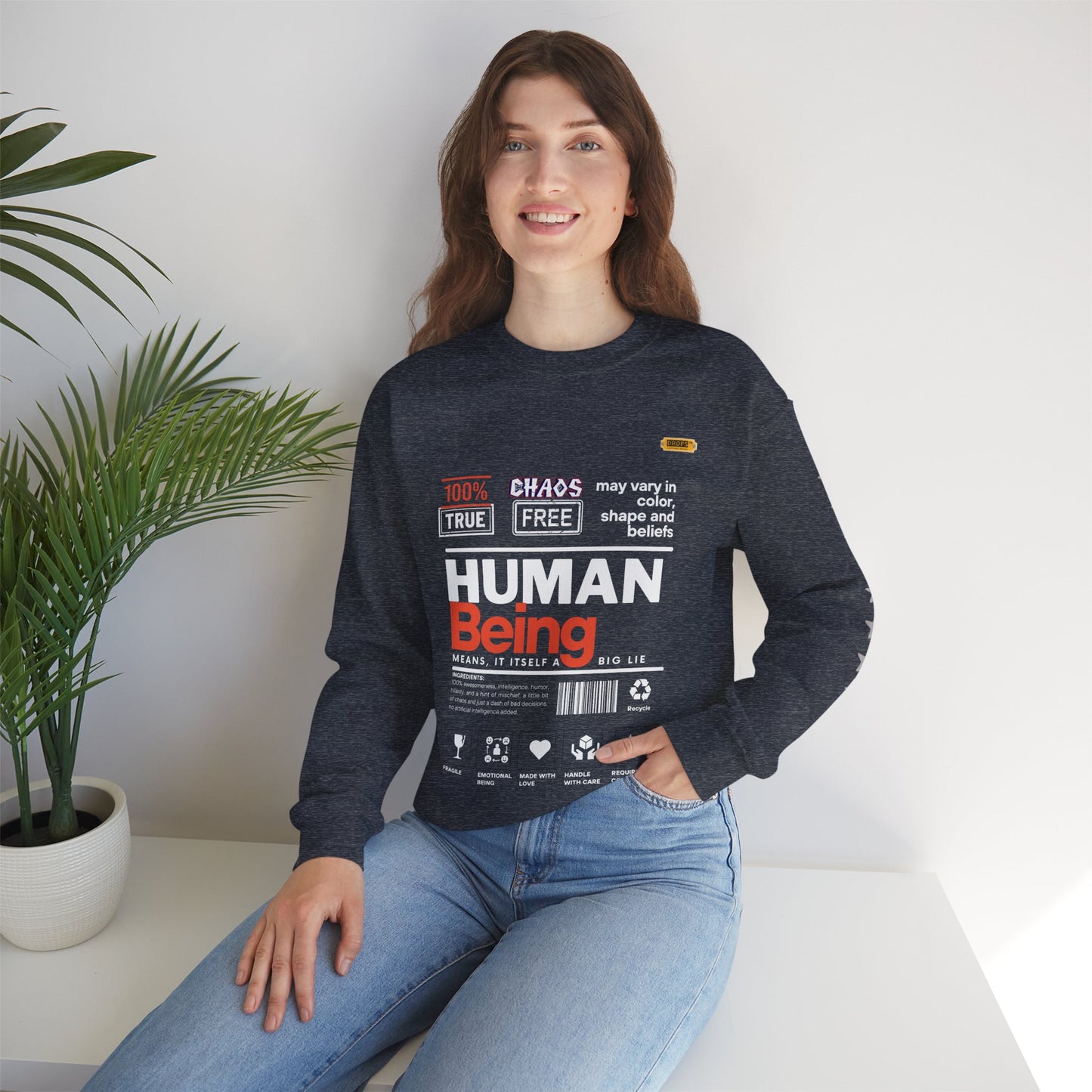 Unisex Heavy Blend™ Crewneck Sweatshirt_ N2 Series UHBCSS PT2WW019_ Limited Edition Pure Luxury By WesternWaves:
