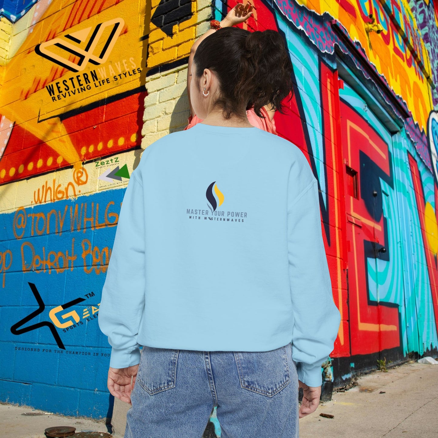 Unisex Garment-Dyed Sweatshirt_ N3+ Series SPW UGDSS PT2WW003_WesternWaves Limited Edition