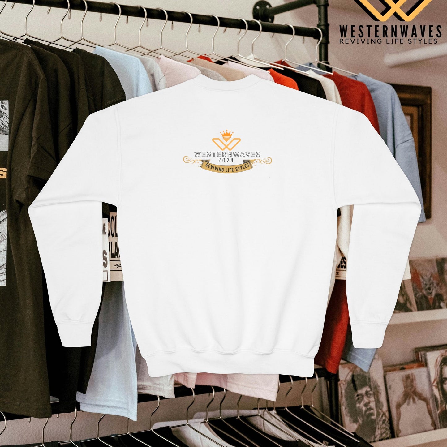 Youth Crewneck Sweatshirt_ N2+ Series YCNSS PT2WW002_ Limited Edition Perfect Companion for the School, Sports & Casual hangouts by WesternWaves: