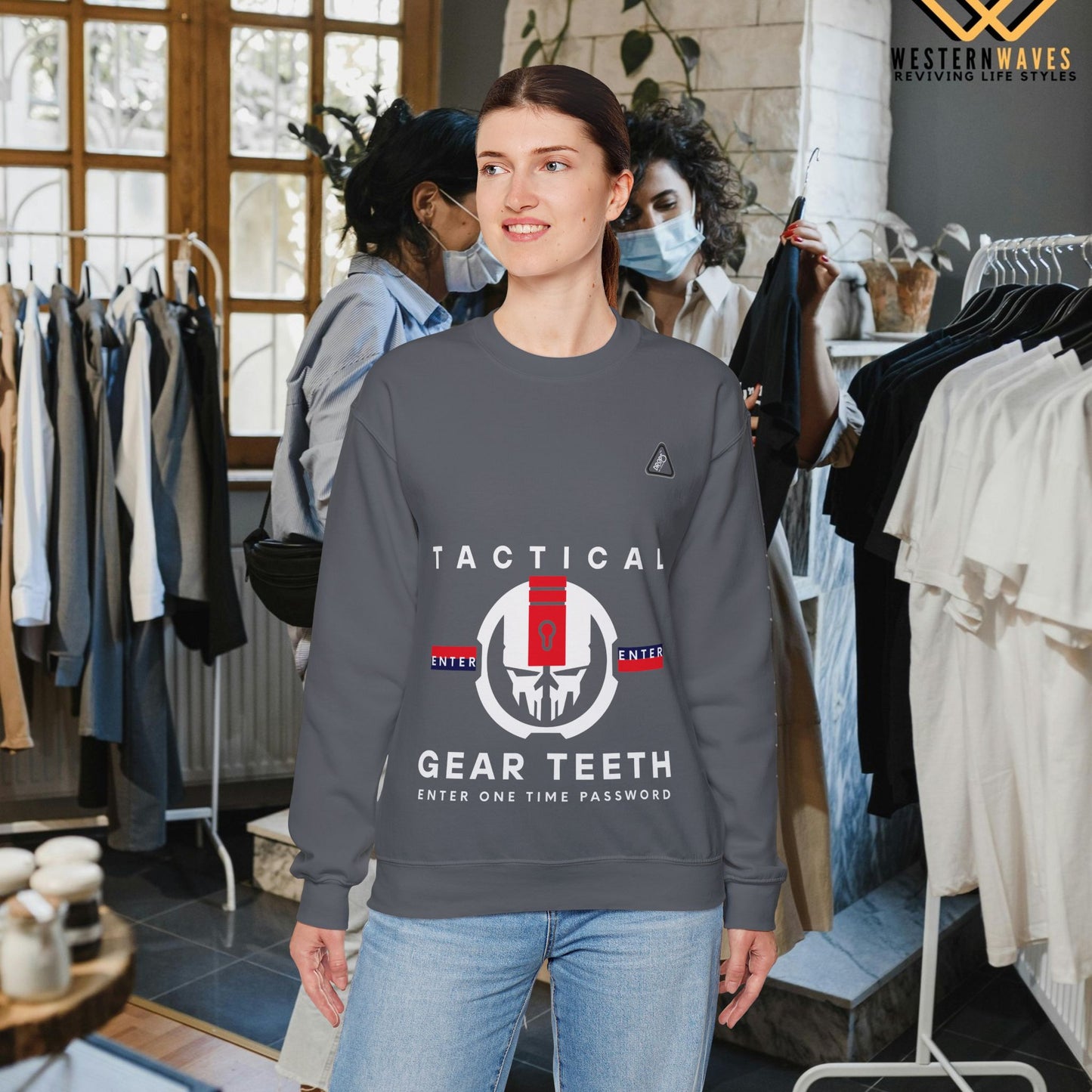 Unisex Heavy Blend™ Crewneck Sweatshirt_ N2 Series UHBCSS PT2WW005_ Limited Edition by WesternWaves: