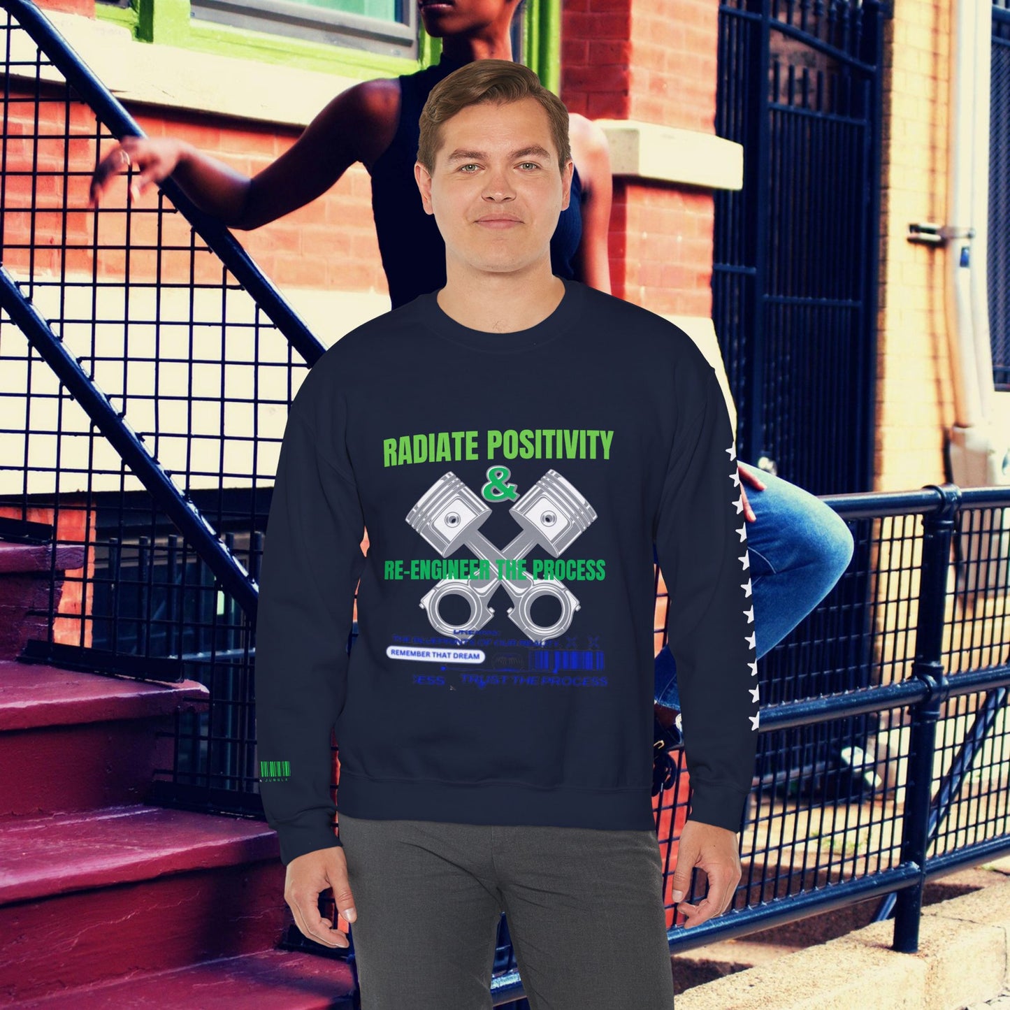 Unisex Heavy Blend™ Crewneck Sweatshirt_ N3+ Series UHBCSS PT2WW006_ Limited Edition Pure Luxury By WesternWaves: