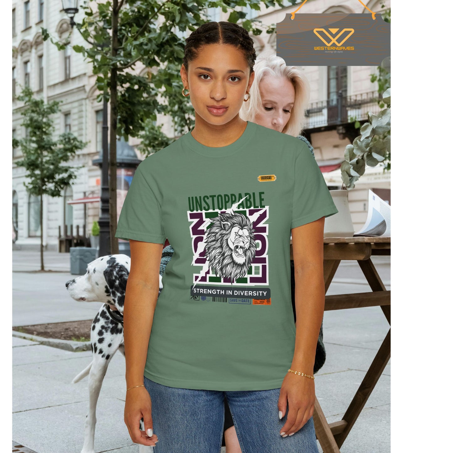 Unisex Garment-Dyed T-Shirt_ 26 June 2025_ Limited Edition Strength in Diversity by WesternWaves:
