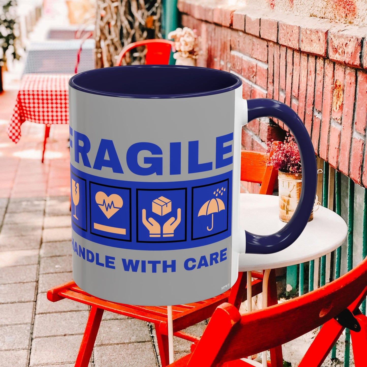 Accent Coffee Mug 11, 15oz_ N2+ Series ACM11OZ PT2WW006_ Vibrant Limited Edition Design by WesternWawes: