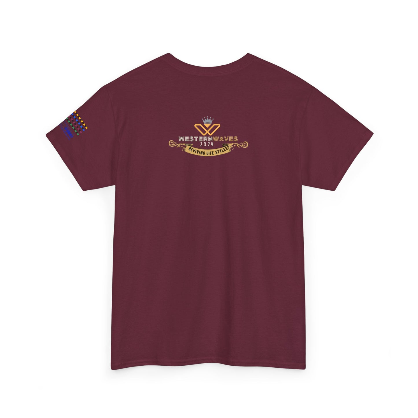 Unisex Heavy Cotton Tee_ Crafted from premium 100% cotton_ N+ Series UHCT PT2WV002_ Limited Edition by WesternWaves: