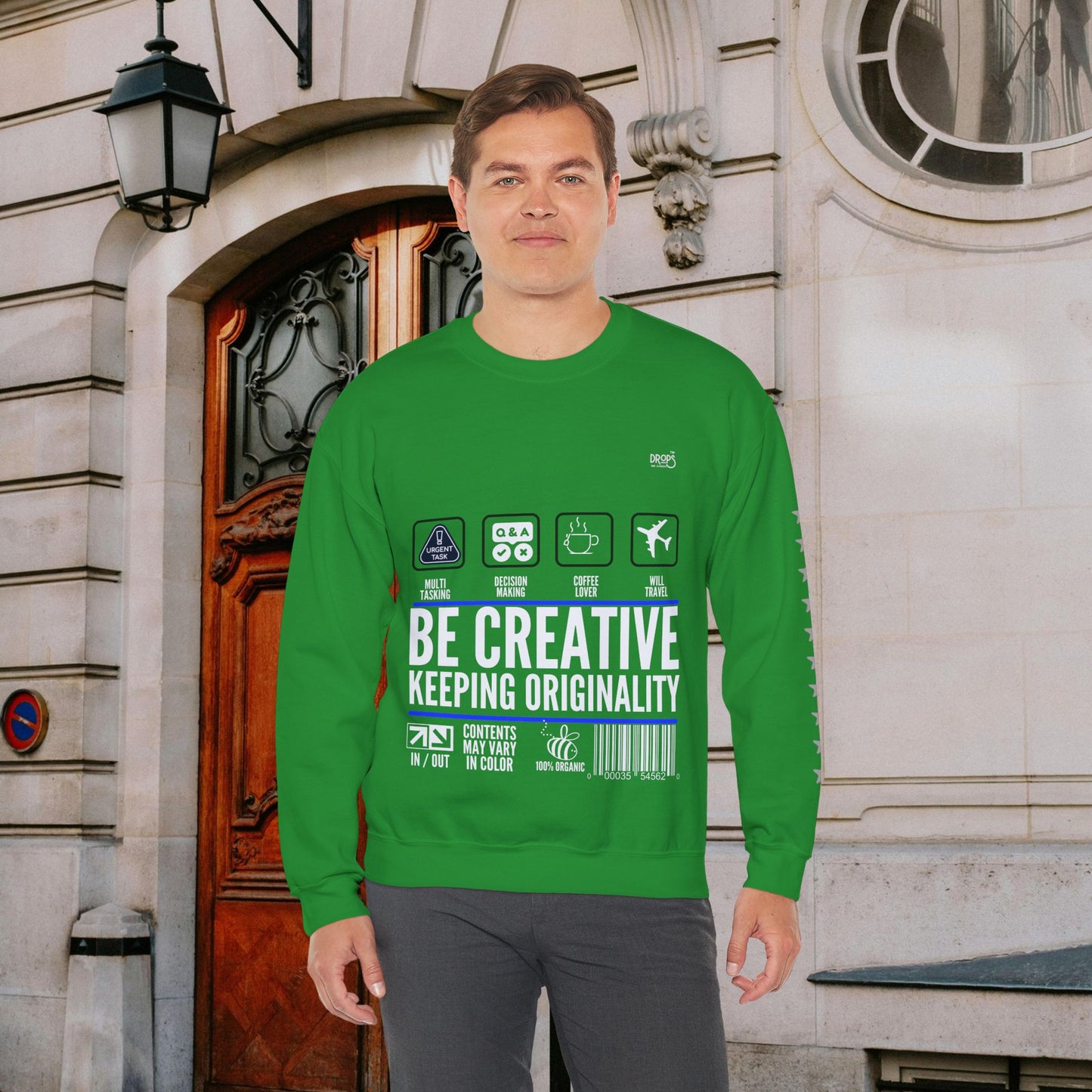 Unisex Heavy Blend™ Crewneck Sweatshirt_ N2 Sports Series UHBCSS PT2WW004_ Limited Edition 'DROPS' Brand Sweatshirt by WesternWaves: