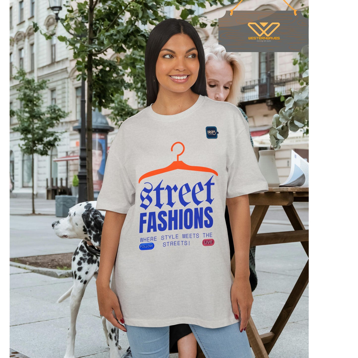 Unisex Oversized Tee_ N6+ Series USOSTEE PT2WW003_ Limited Edition by WesternWaves: