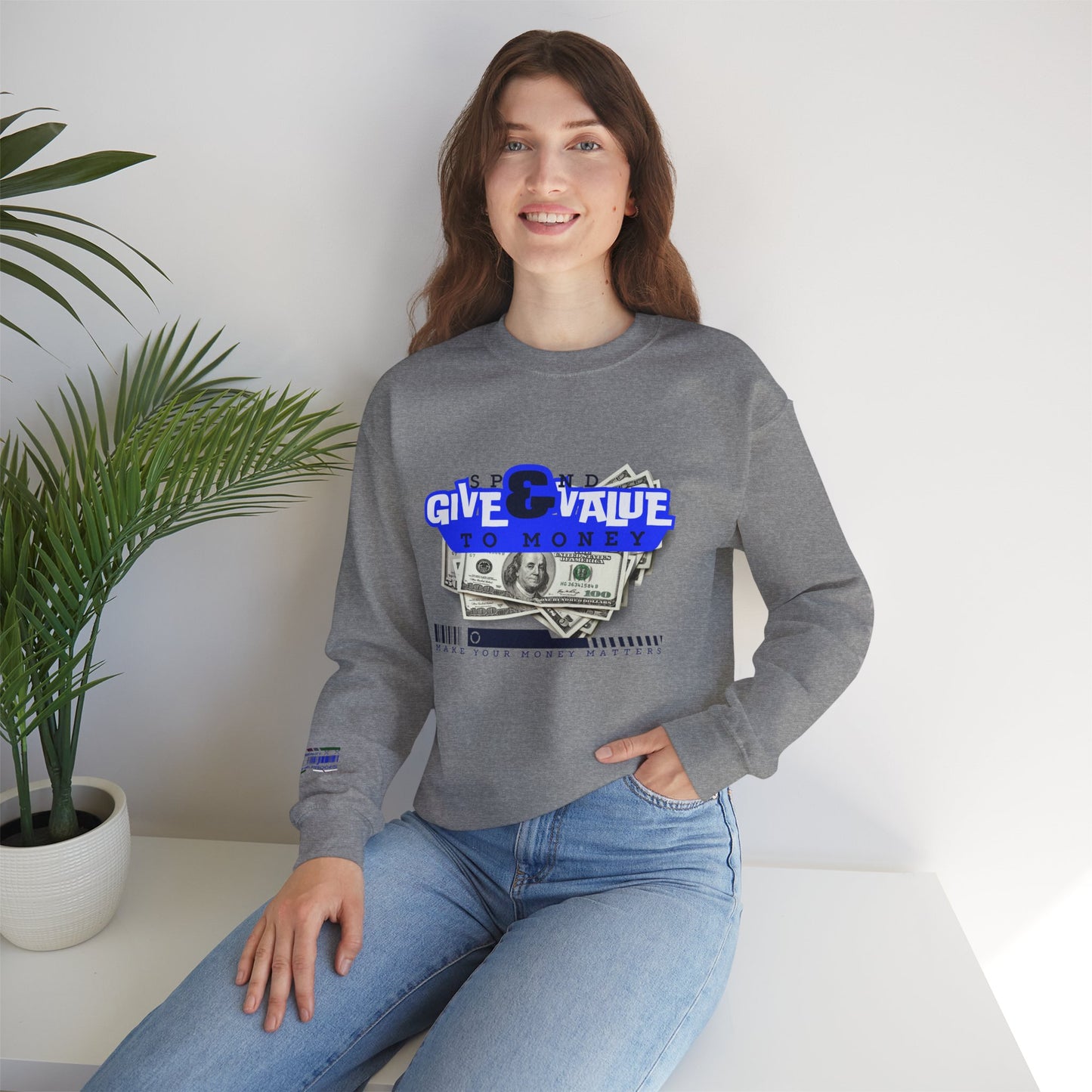 Unisex Heavy Blend™ Crewneck Sweatshirt_ N3+ Series UHBCSS PT2WW036_ Limited Edition Pure Luxury By WesternWaves: