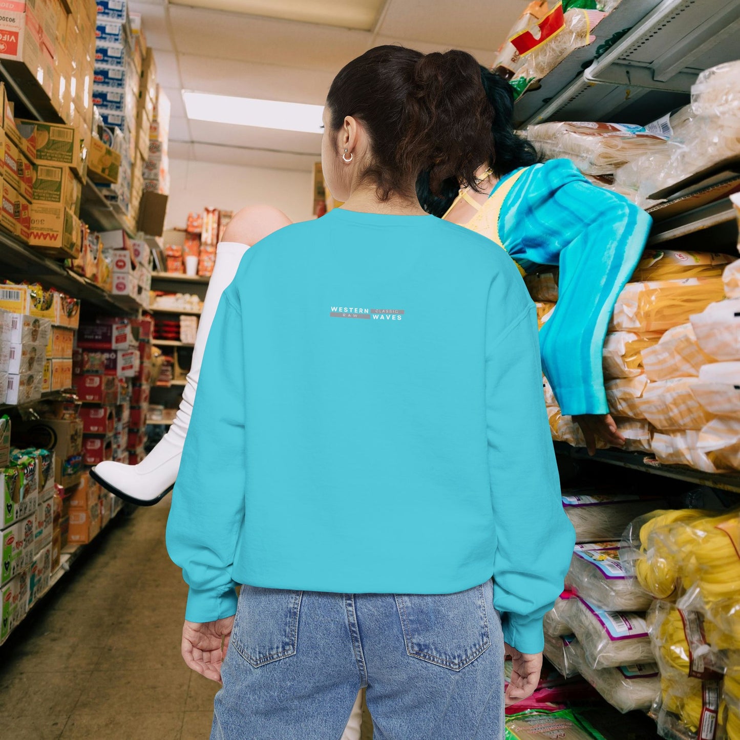 Unisex Garment-dyed Sweatshirt_ Series UWD 063_ Limited Edition Cozy Apparel for Adventurers by WesternWaves: