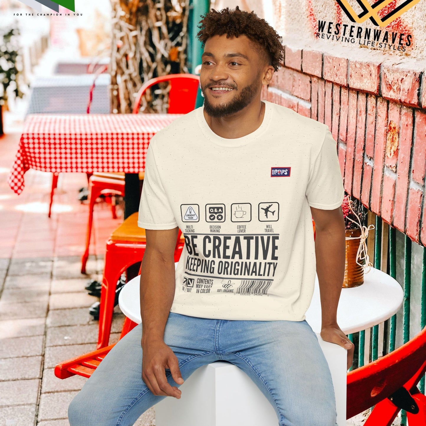 Unisex Softstyle T-Shirt_ N2+ Series USSTS FT2WW007_ Redefine Relaxation Limited Edition by WesternWaves: