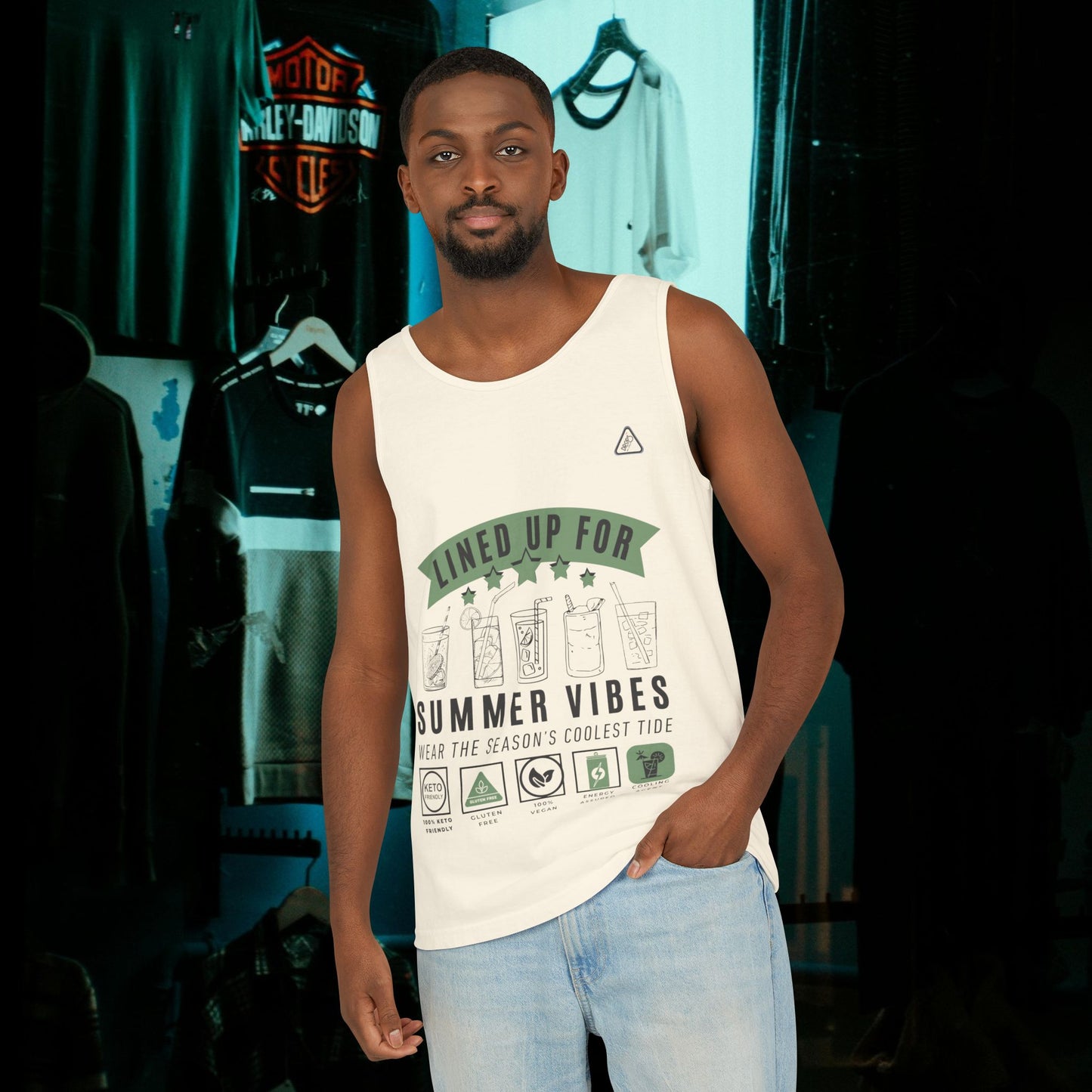 Unisex Garment-Dyed Tank Top_ Series N7* USDYEDTTOPS PT2WW001_ Limited Edition by WesternWaves: