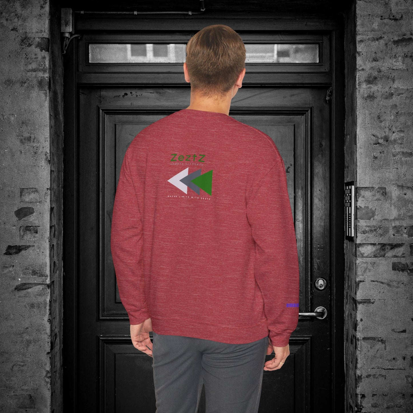 Unisex Heavy Blend™ Crewneck Sweatshirt_ N2+ Sports Series UHBCSS PT2WW008_ Limited Edition ‘Zeztz’ Brand Sports Elements by WesternWaves:
