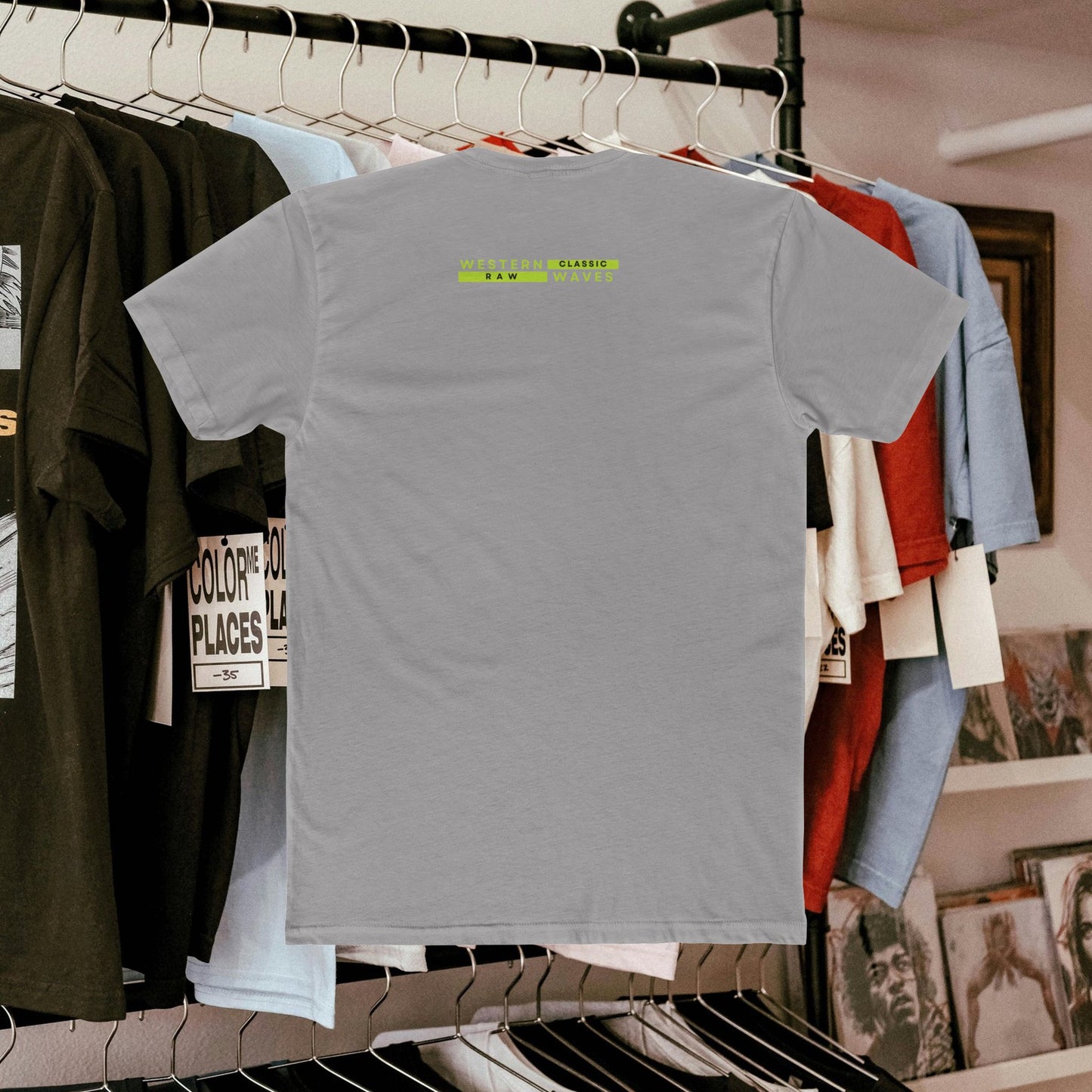 Unisex Cotton Crew Tee_ N3+ Series USCCTEE PT2WW004_ Limited Edition Workout & Everyday Routine Pleasure by WestenWaves: