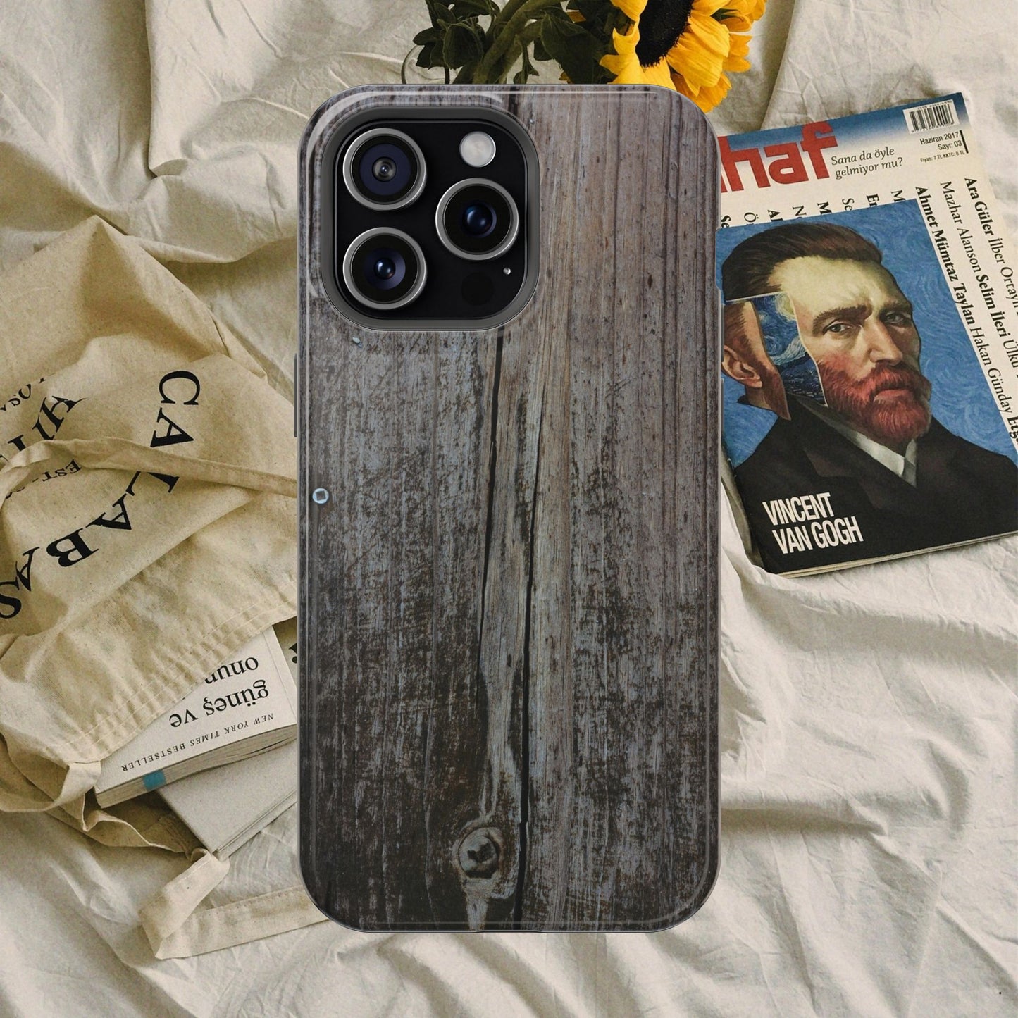 Impact-Resistant Tough Cases_ iPhone Case_ Series N8+ TCPCASE PT2WW006_ Limited Edition Wooden Grain Phone Case for iPhones by WesternWaves:
