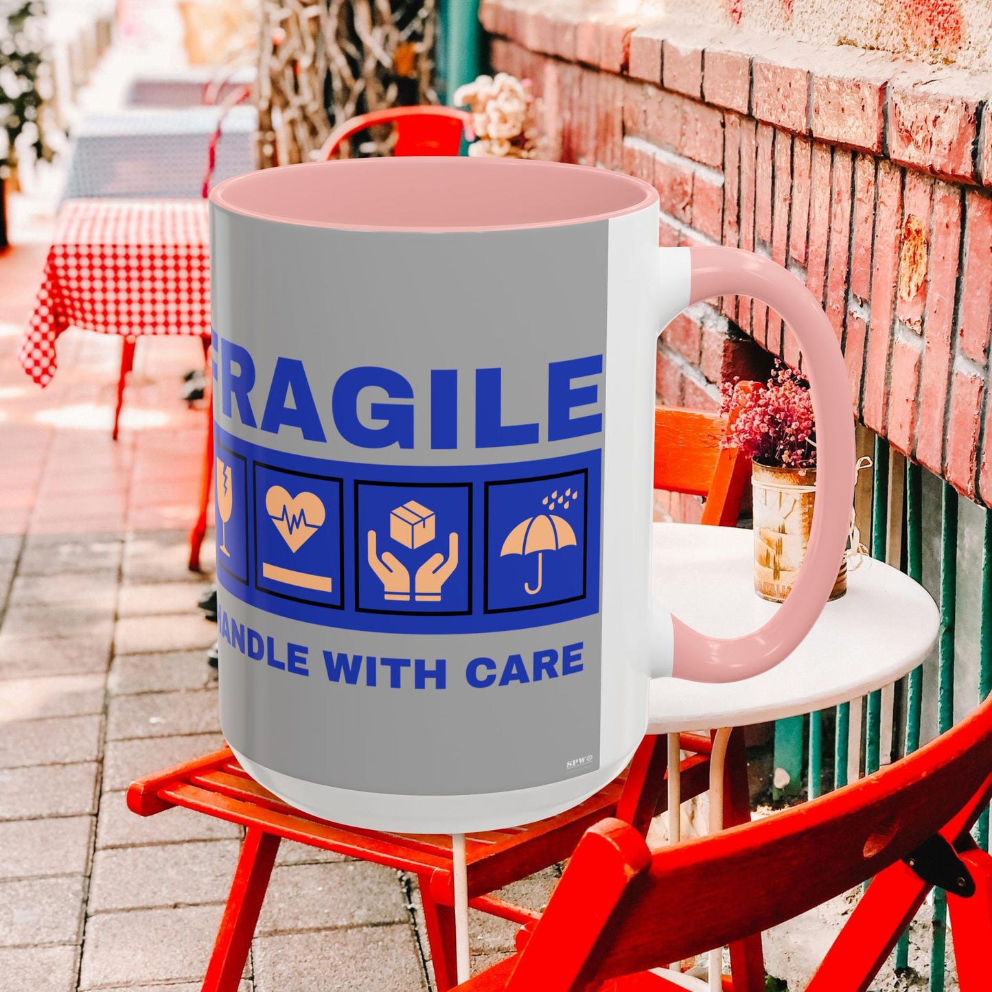 Accent Coffee Mug 11, 15oz_ N2+ Series ACM11OZ PT2WW006_ Vibrant Limited Edition Design by WesternWawes: