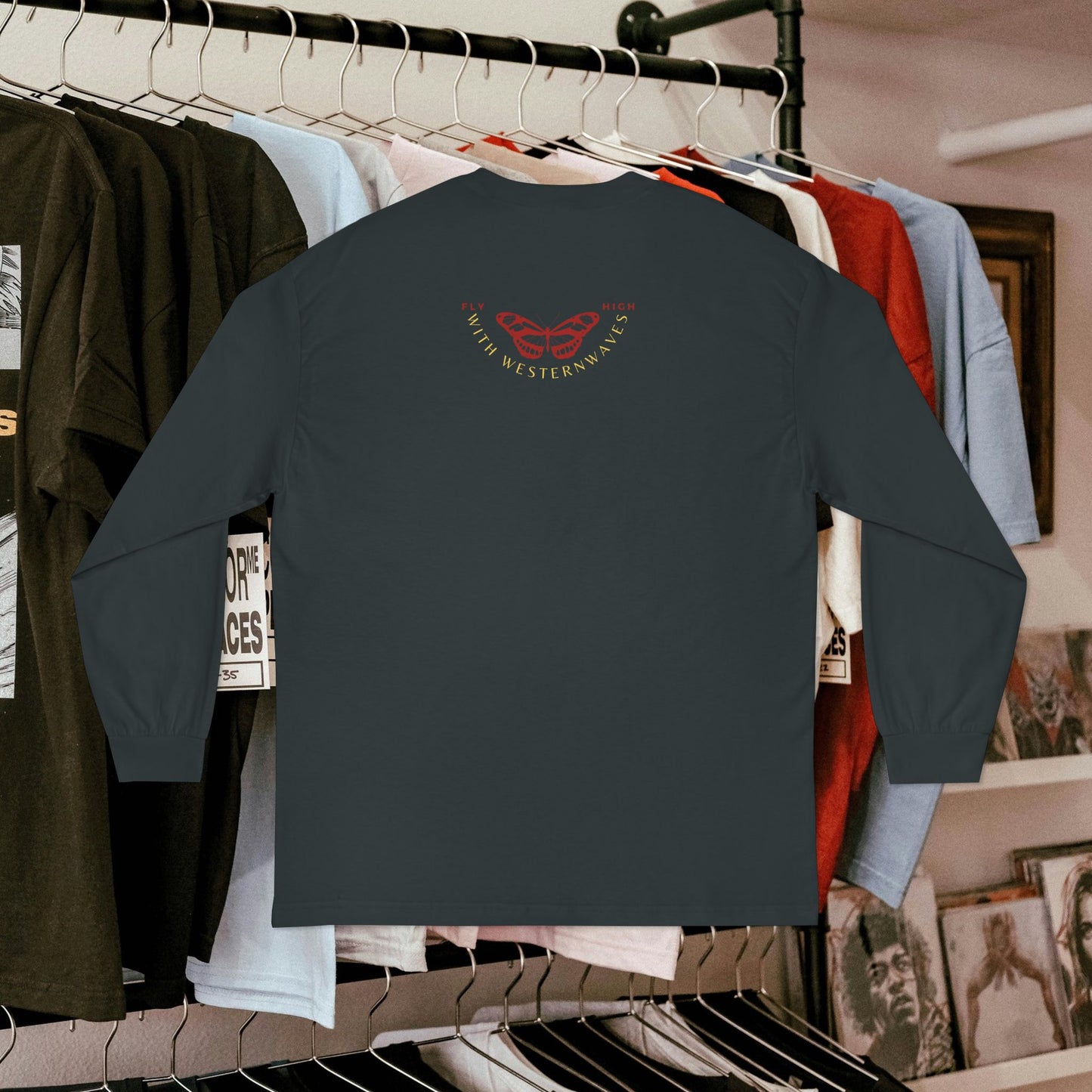Unisex Classic Long Sleeve T-Shirt_ N2 Series CLSTS PT2WW001_ Limited Edition 100% US Cotton product by WesternWaves: