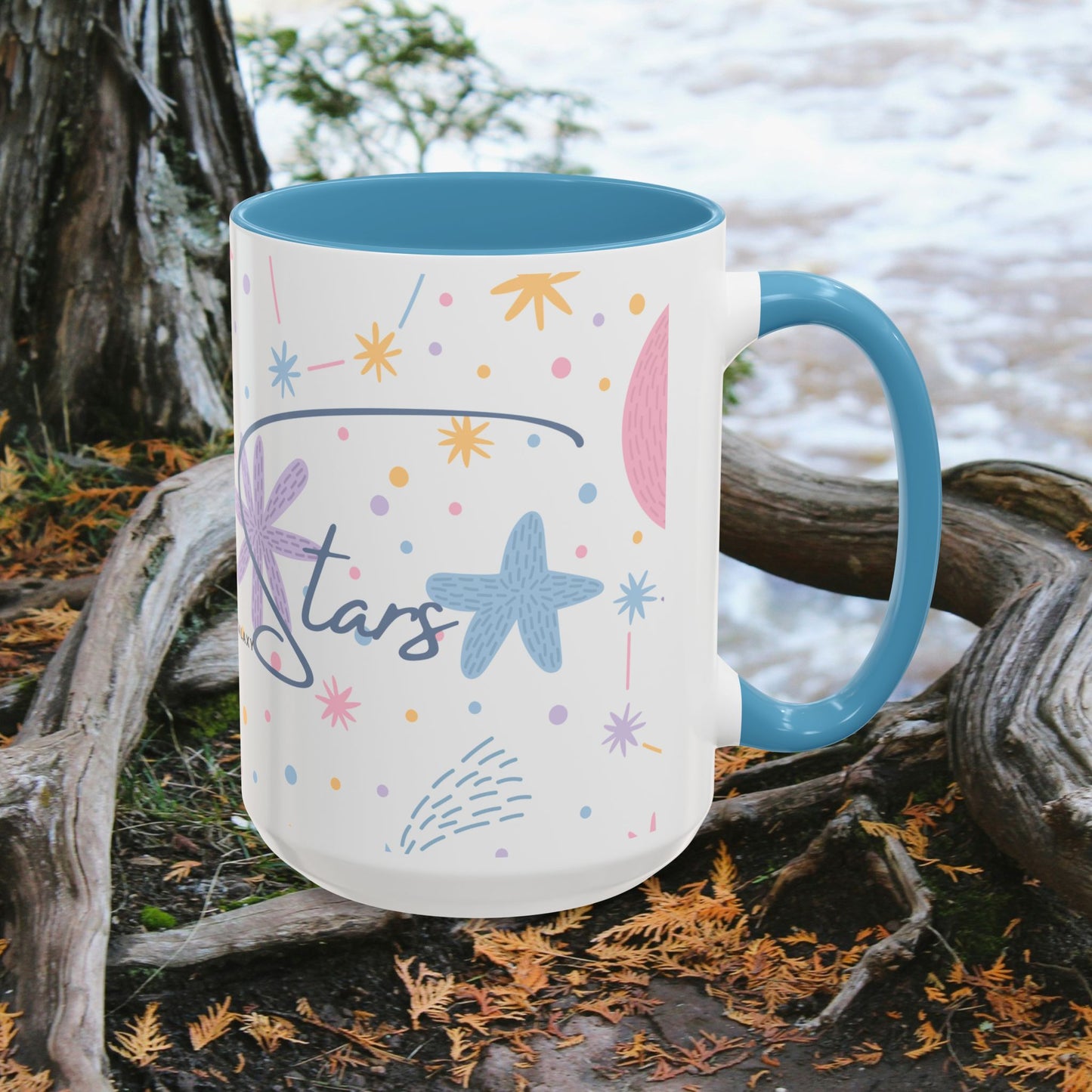 Accent Coffee Mug (11, 15oz) _ N3+ Series ACMUG PT2WW007_ Limited Edition Blend Style & Functionality by WesternWaves: