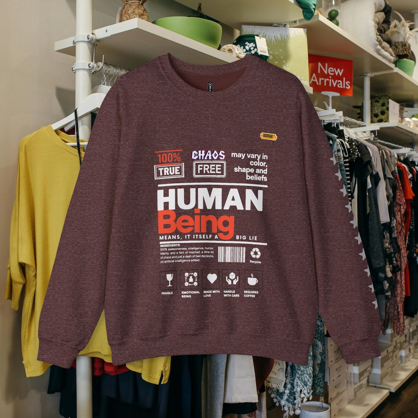 Unisex Heavy Blend™ Crewneck Sweatshirt_ N2 Series UHBCSS PT2WW019_ Limited Edition Pure Luxury By WesternWaves: