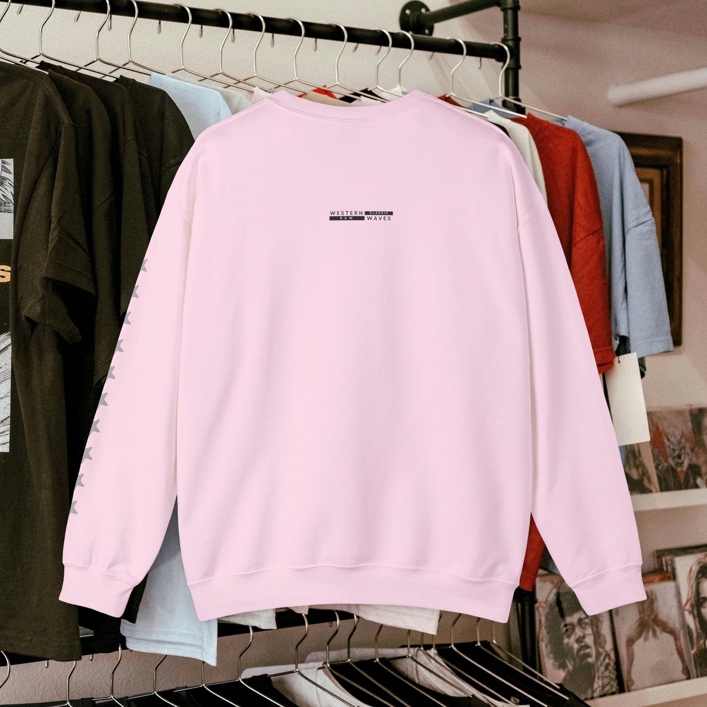Unisex Heavy Blend™ Crewneck Sweatshirt_ N2 Series UHBCSS PT2WW004_ Limited Edition Pure Luxury by WesternWaves: