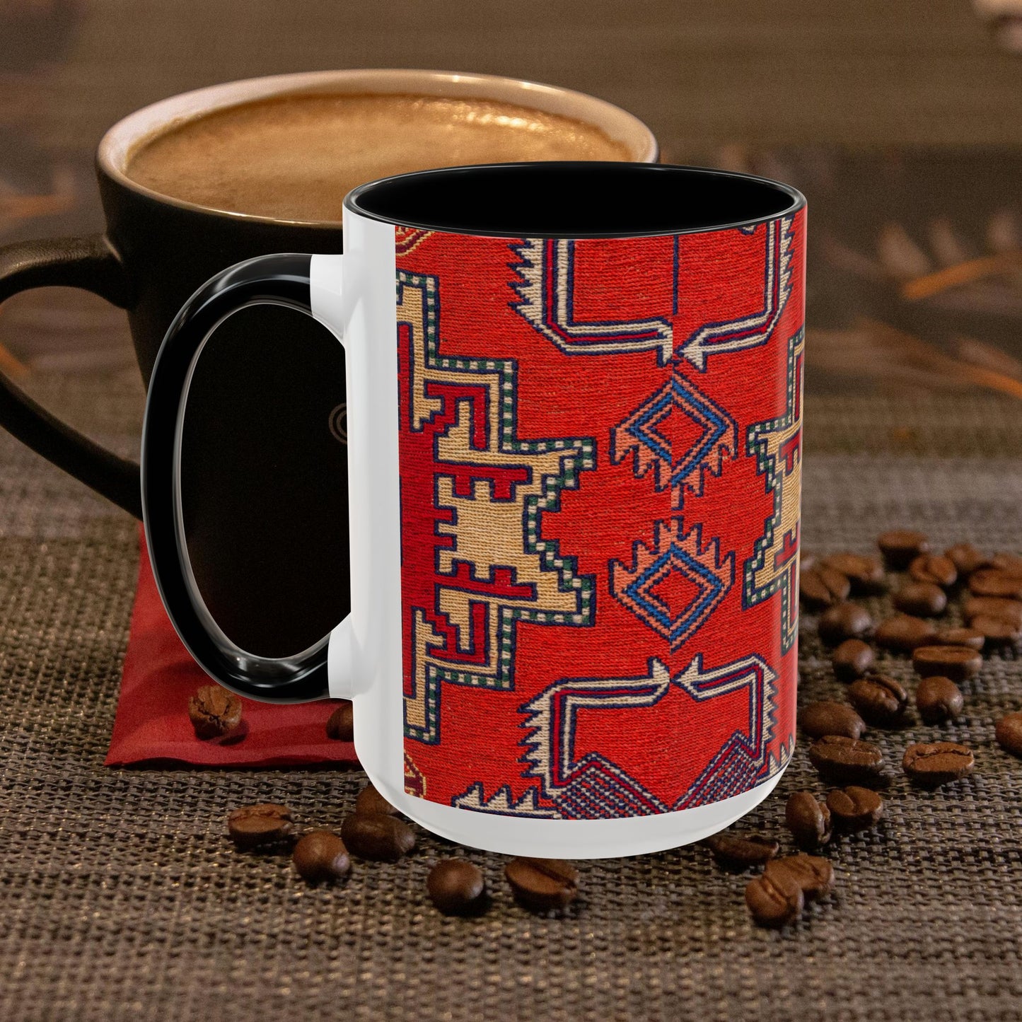 Accent Coffee Mug 11, 15oz_ N3+ Series ACM11OZ PT2WW019_ Limited Edition Perfect Blend of Style by WesternWaves: