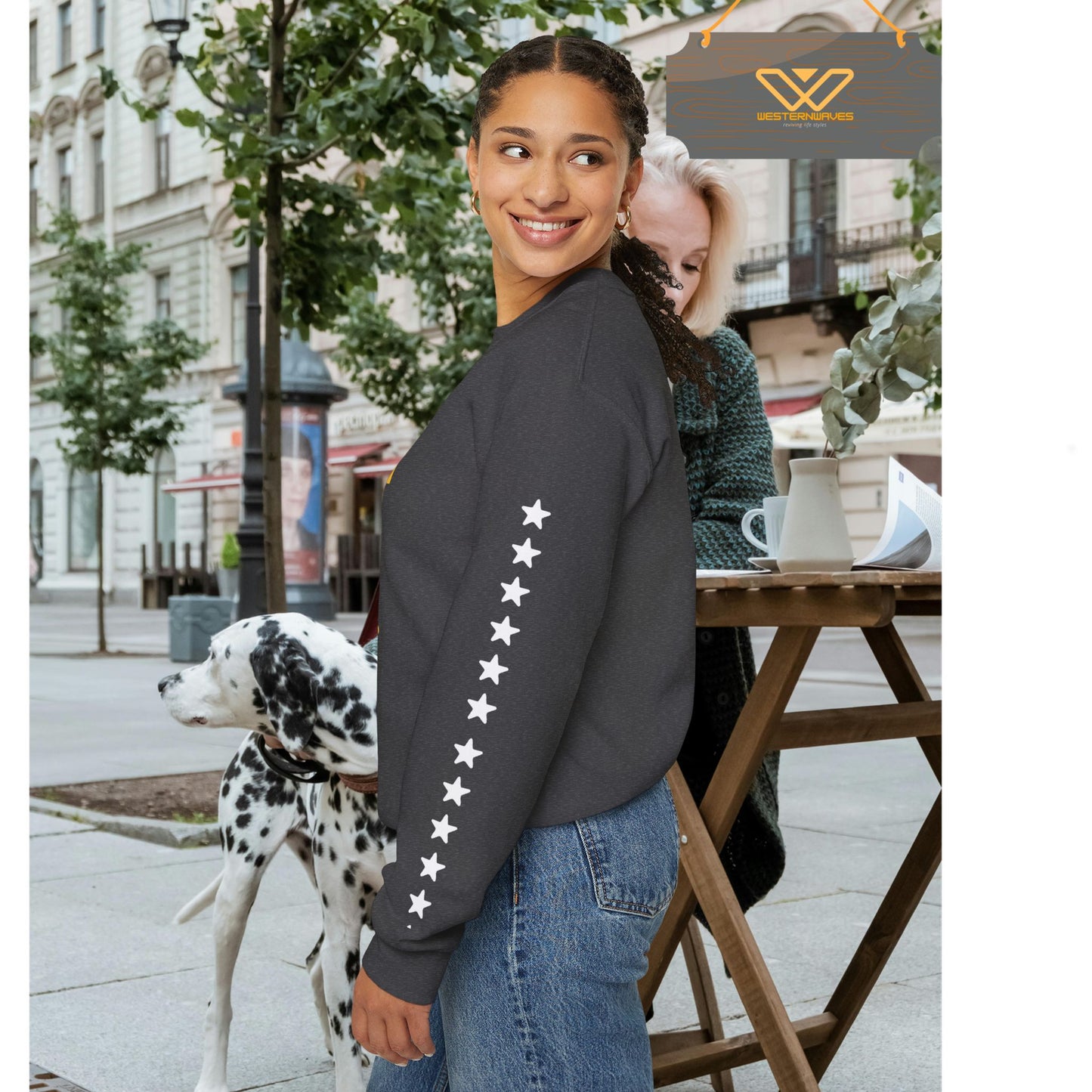 Unisex Heavy Blend™ Crewneck Sweatshirt_ N3+ Series UHBCSS PT2WW005_ Limited Edition Pure Luxury By WesternWaves: