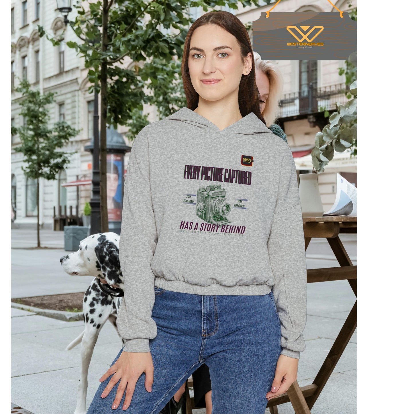 Cinched Bottom Hoodie_ N7 Series CBHOODIE PT2WW001_ Limited Edition Stylish & Inspirational Hoodie by WesternWaves: