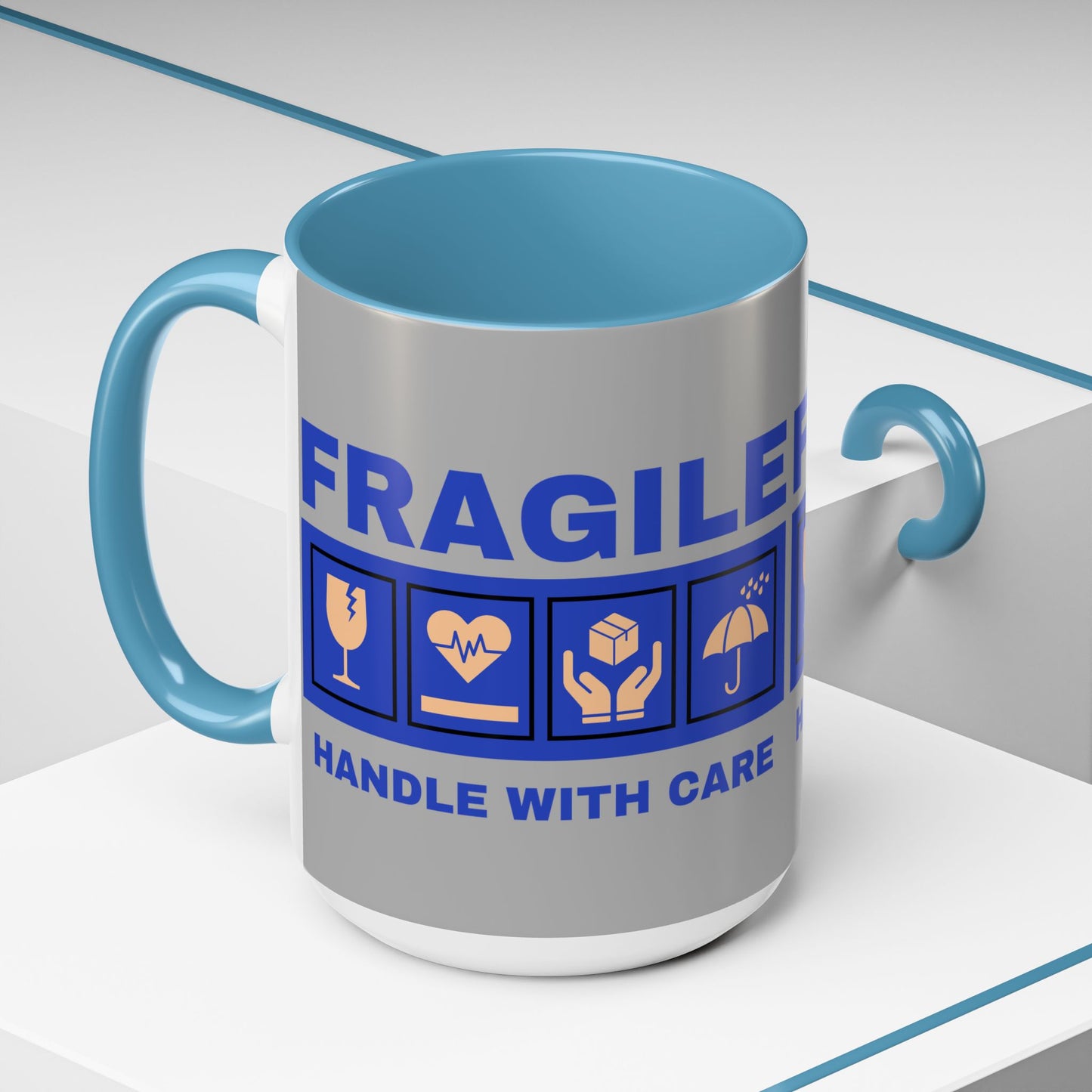 Accent Coffee Mug 11, 15oz_ N2+ Series ACM11OZ PT2WW006_ Vibrant Limited Edition Design by WesternWawes: