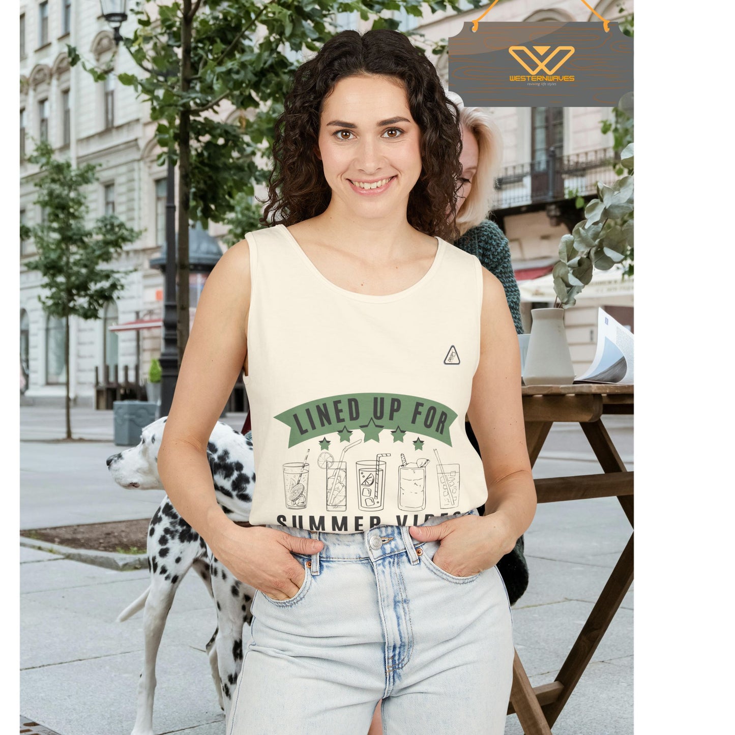 Unisex Garment-Dyed Tank Top_ Series N7* USDYEDTTOPS PT2WW001_ Limited Edition by WesternWaves: