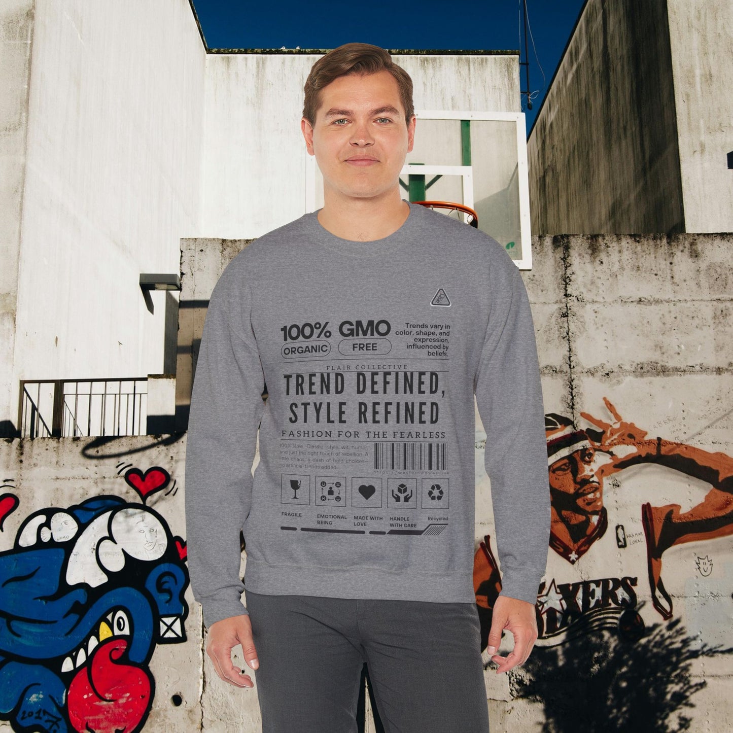 Unisex Heavy Blend™ Crewneck Sweatshirt_ N2 Series SPW UHBCSS PT2WW003_ Limited Edition 'DROPS' Brand Raw Classics by WesternWaves: