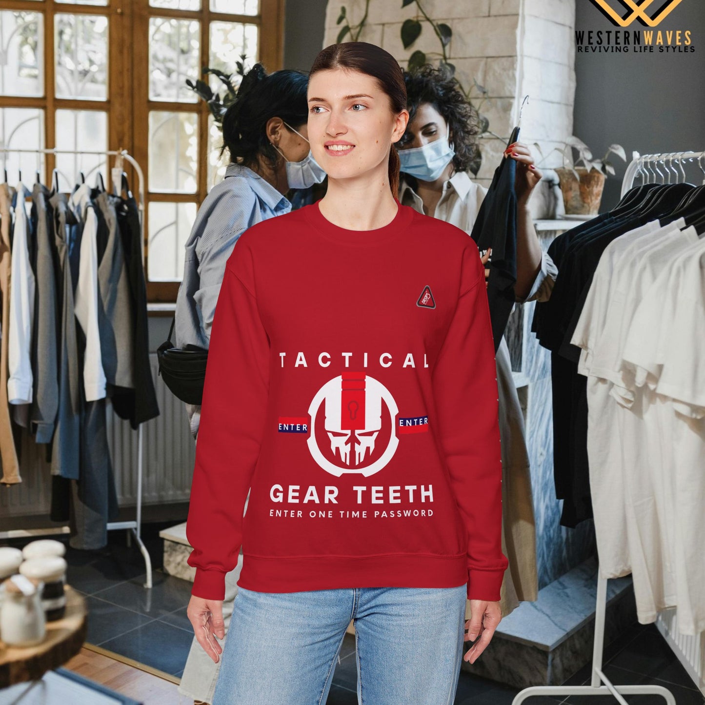 Unisex Heavy Blend™ Crewneck Sweatshirt_ N2 Series UHBCSS PT2WW005_ Limited Edition by WesternWaves: