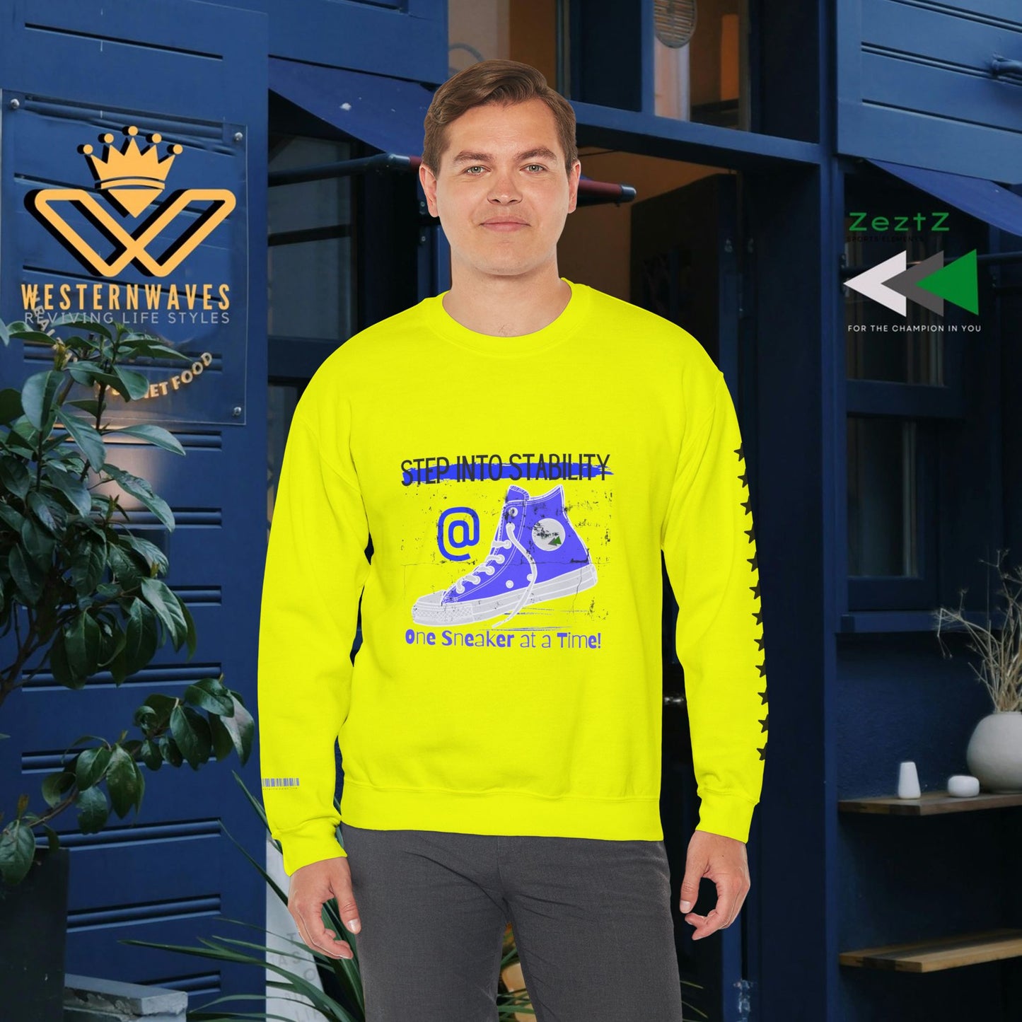 Unisex Heavy Blend™ Crewneck Sweatshirt_ N3+ Series UHBCSS PT2WW031_ Limited Edition Pure Luxury By WesternWaves: