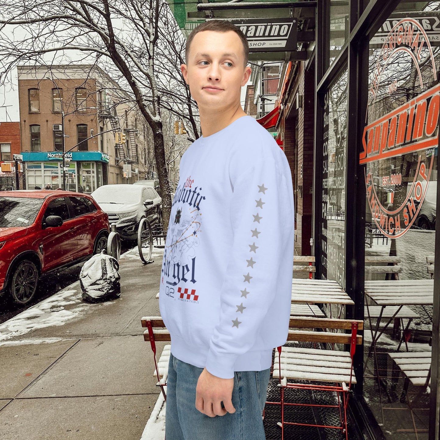 Unisex Lightweight Crewneck Sweatshirt_ N3+ Series ULWCSS PT2WW012_ Limited Edition Unparalleled Quality by WesternWaves: