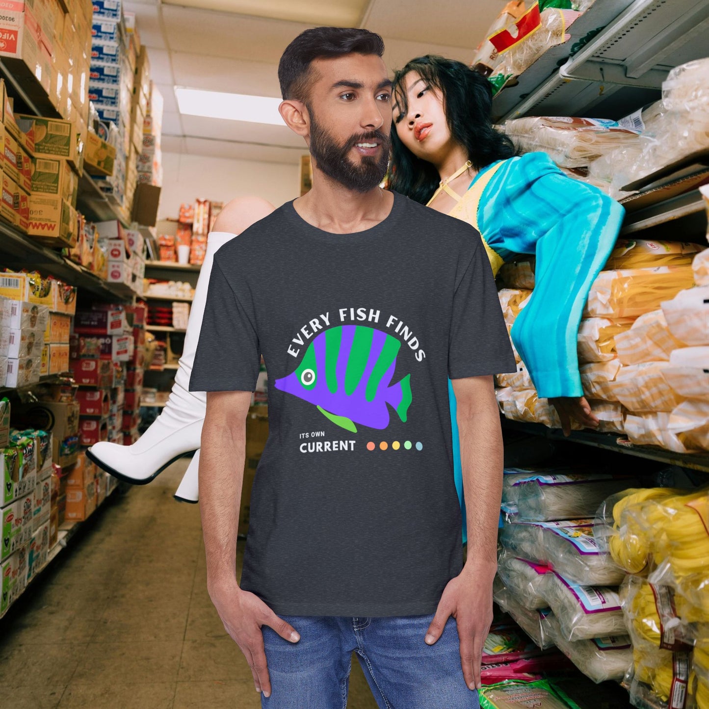 Unisex District® Re-Tee®_ N+ Series USDRT PT2WW001_ Eco-Chic Racerback Tank Limited Edition by WesternWaves:
