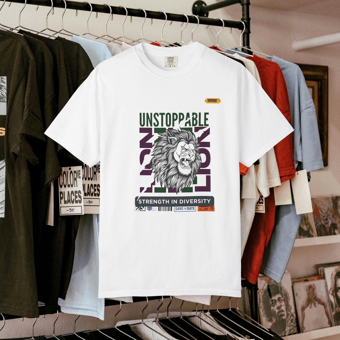 Unisex Garment-Dyed T-Shirt_ 26 June 2025_ Limited Edition Strength in Diversity by WesternWaves: