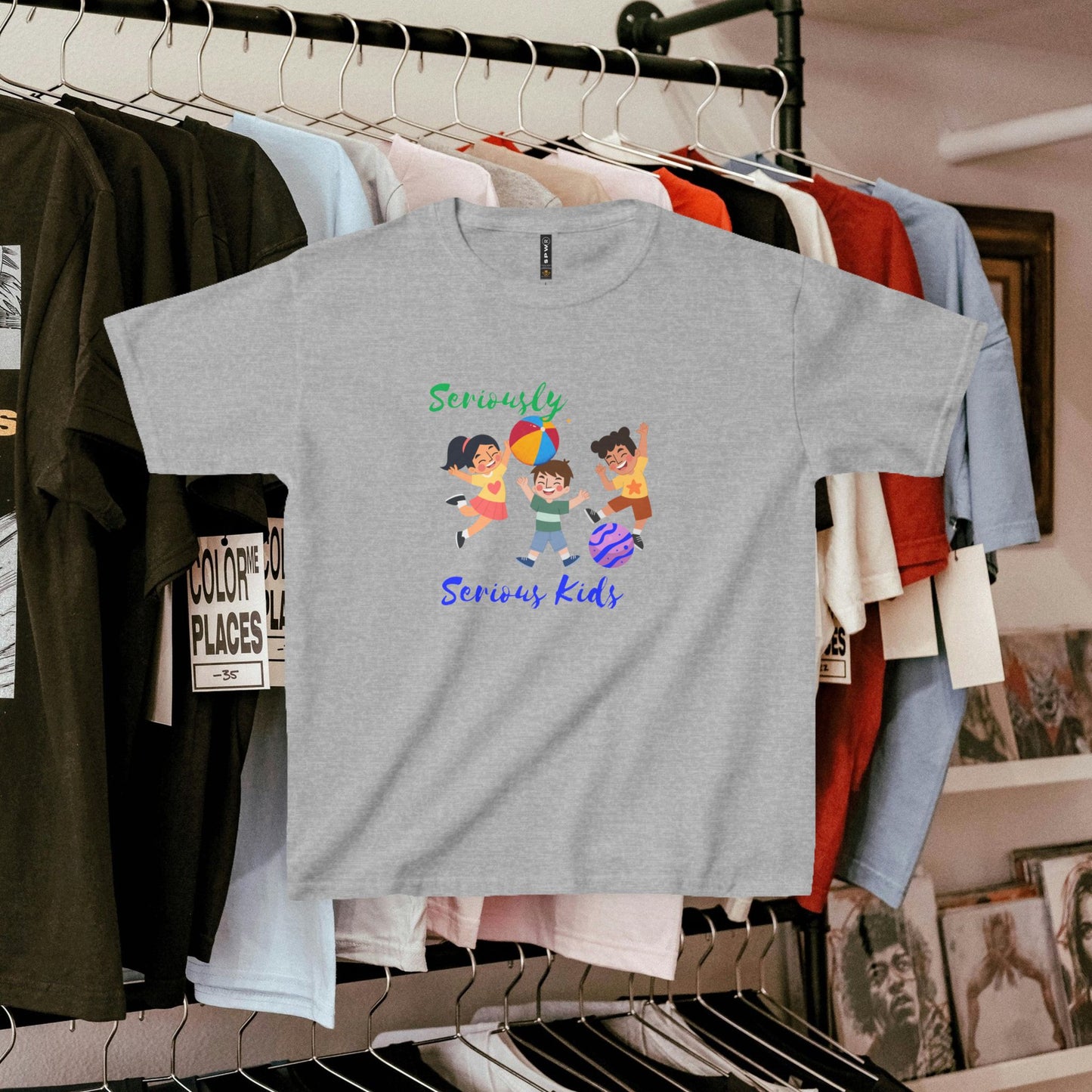 Kids Heavy Cotton™ Tee_ N3+ Series KHCT PT2WW001_ Limited Edition Durable Comfort for Every Adventure by WesternWaves: