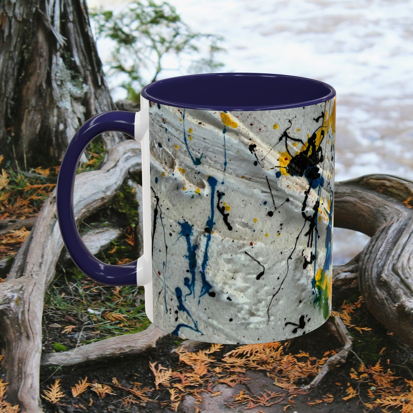 Accent Coffee Mug 11oz_ NSeries ACM11OZ PT2WW015_ Vibrant Limited Edition Design by WesternWawes
