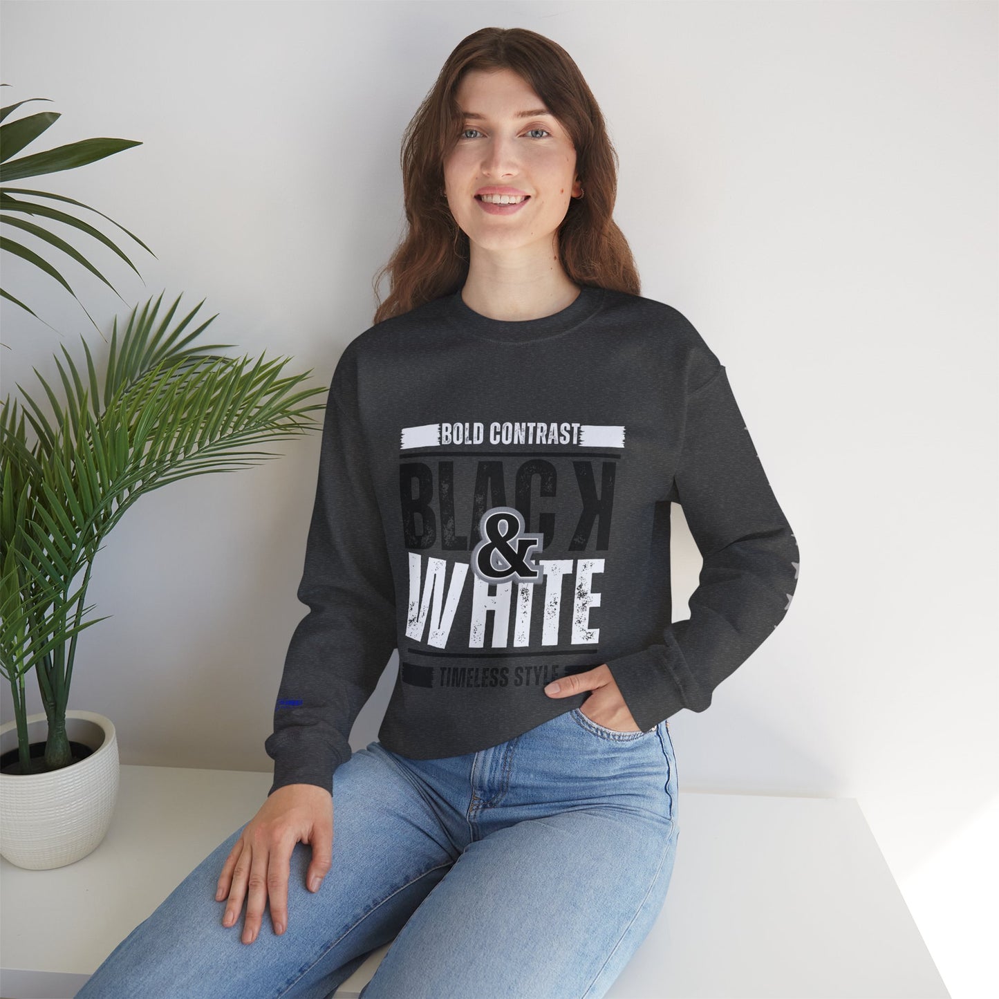 Unisex Heavy Blend™ Crewneck Sweatshirt_ N+ Series UHBCSS PT2WW028_ Limited Edition by WesternWaves: