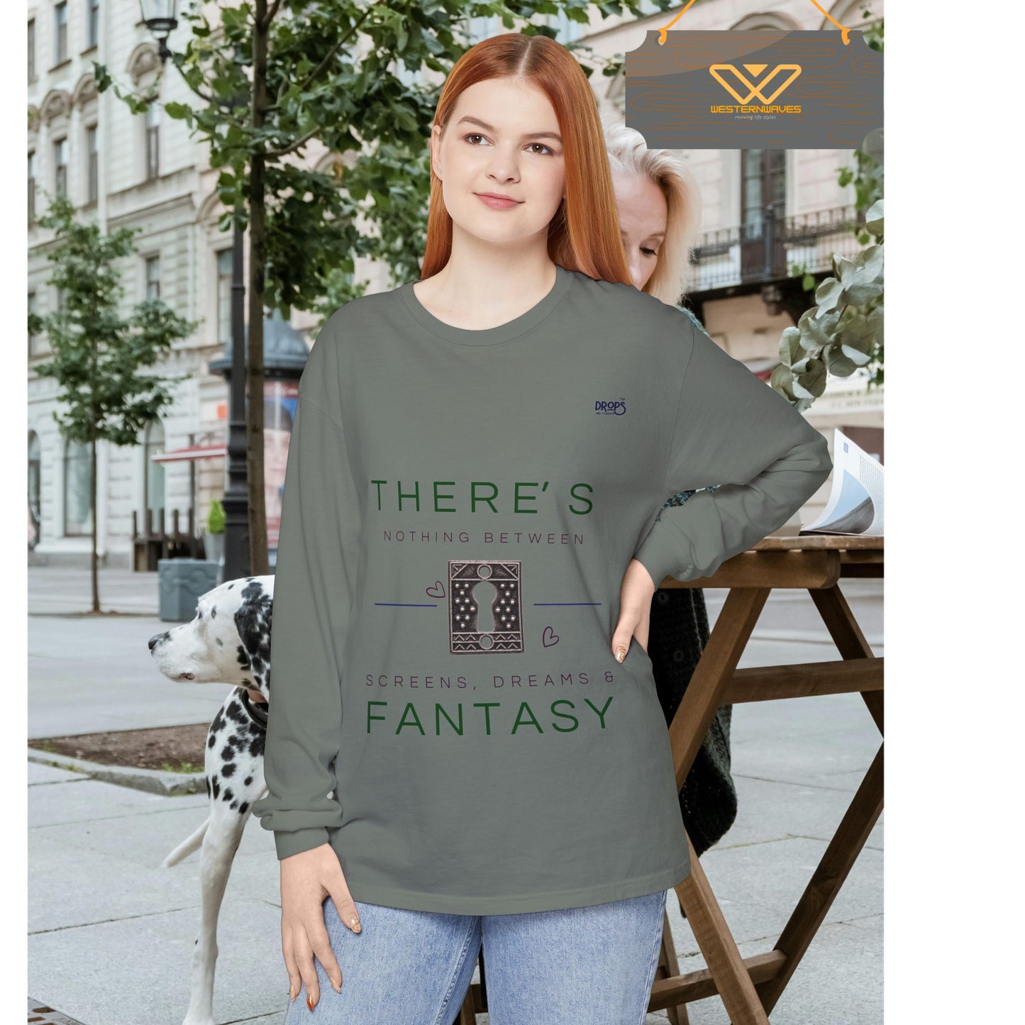 Unisex Long Sleeve T-Shirt_ N7+ Series USLSTSHIRT PT2WW001_ Limited Edition Trendy Vibes by WesternWaves:
