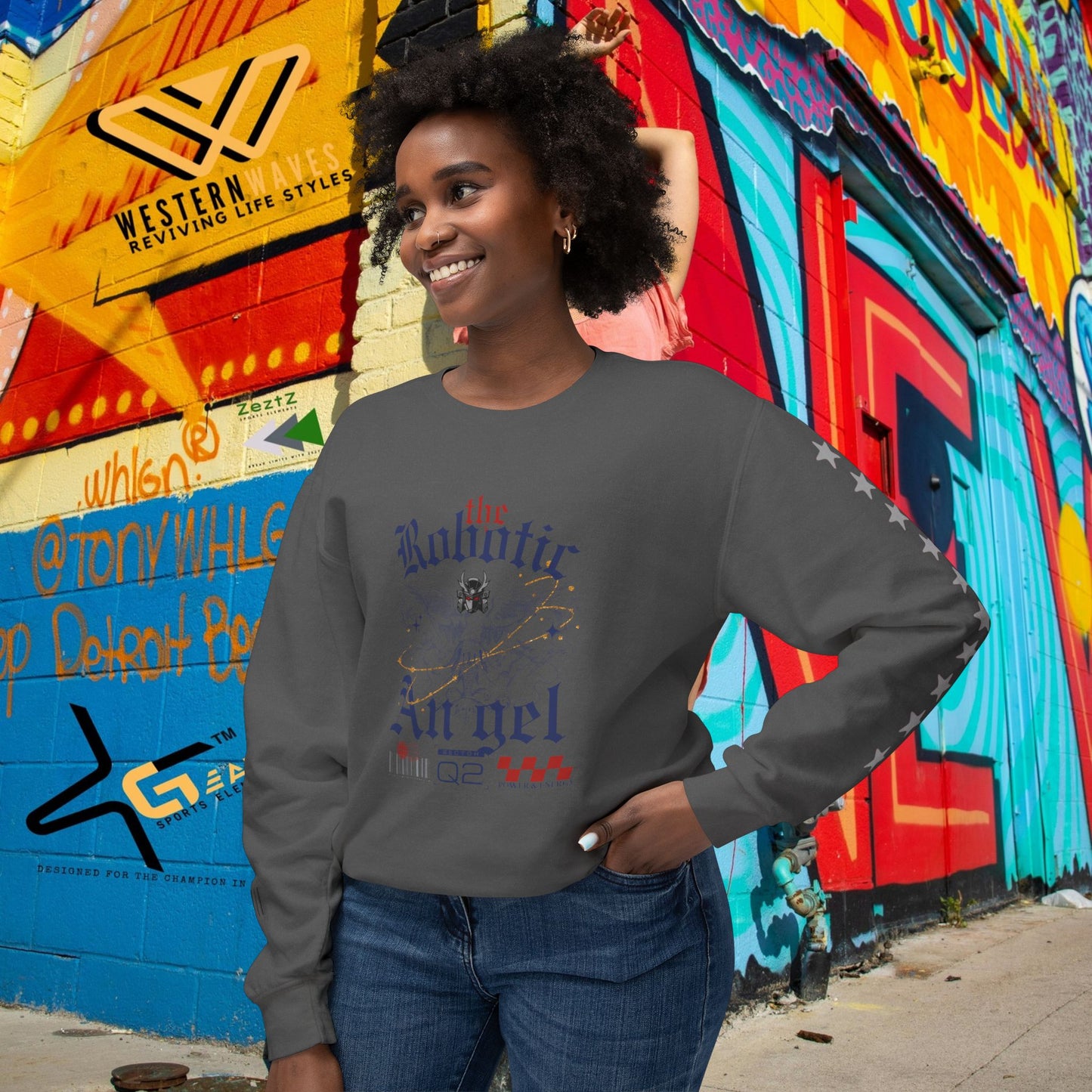 Unisex Lightweight Crewneck Sweatshirt_ N3+ Series ULWCSS PT2WW012_ Limited Edition Unparalleled Quality by WesternWaves: