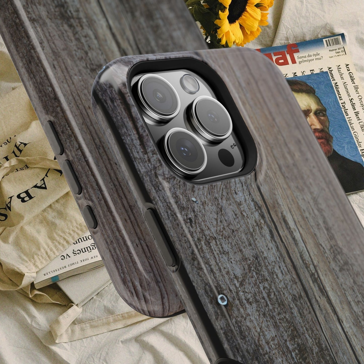 Impact-Resistant Tough Cases_ iPhone Case_ Series N8+ TCPCASE PT2WW006_ Limited Edition Wooden Grain Phone Case for iPhones by WesternWaves: