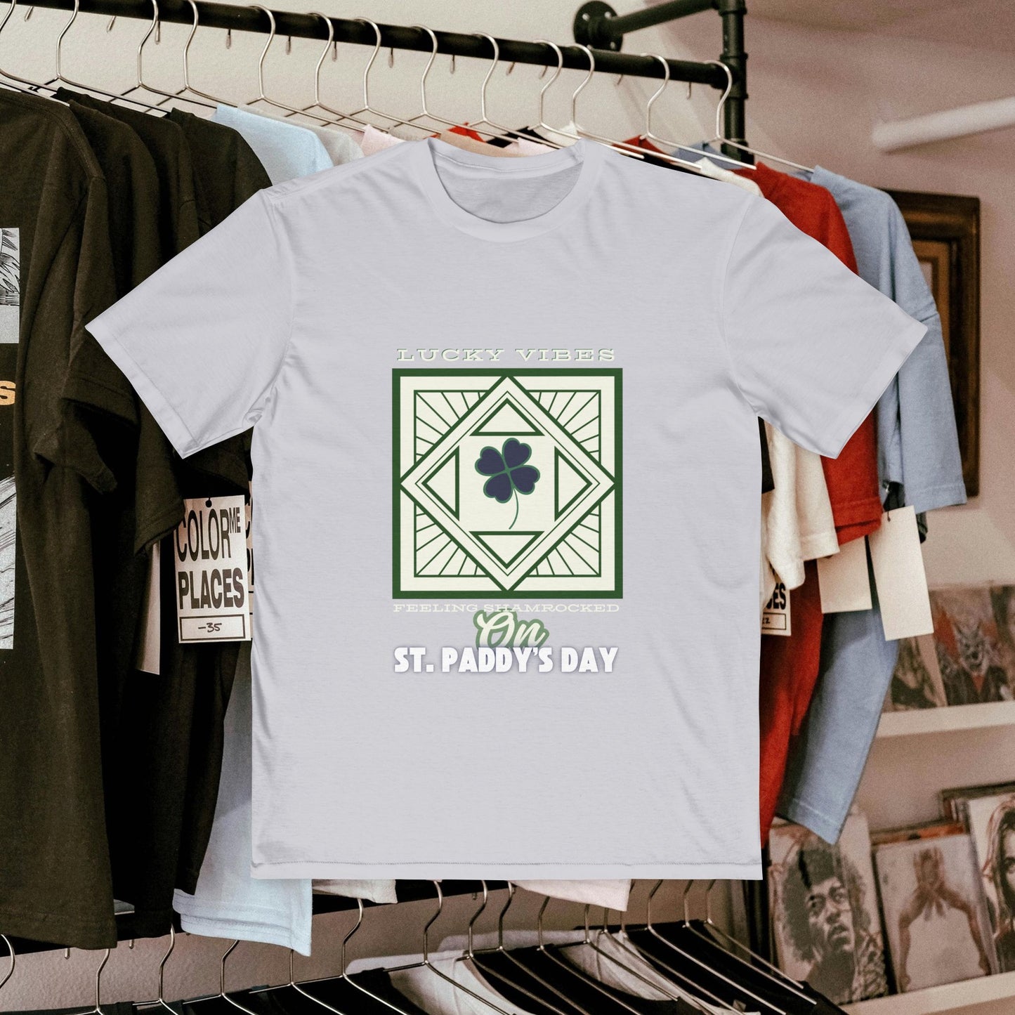 Men's Very Important Tee_ N3+ Series MVITEE PT2WW001_ Limited Edition Paddy's Day Vibrations by WesternWaves: