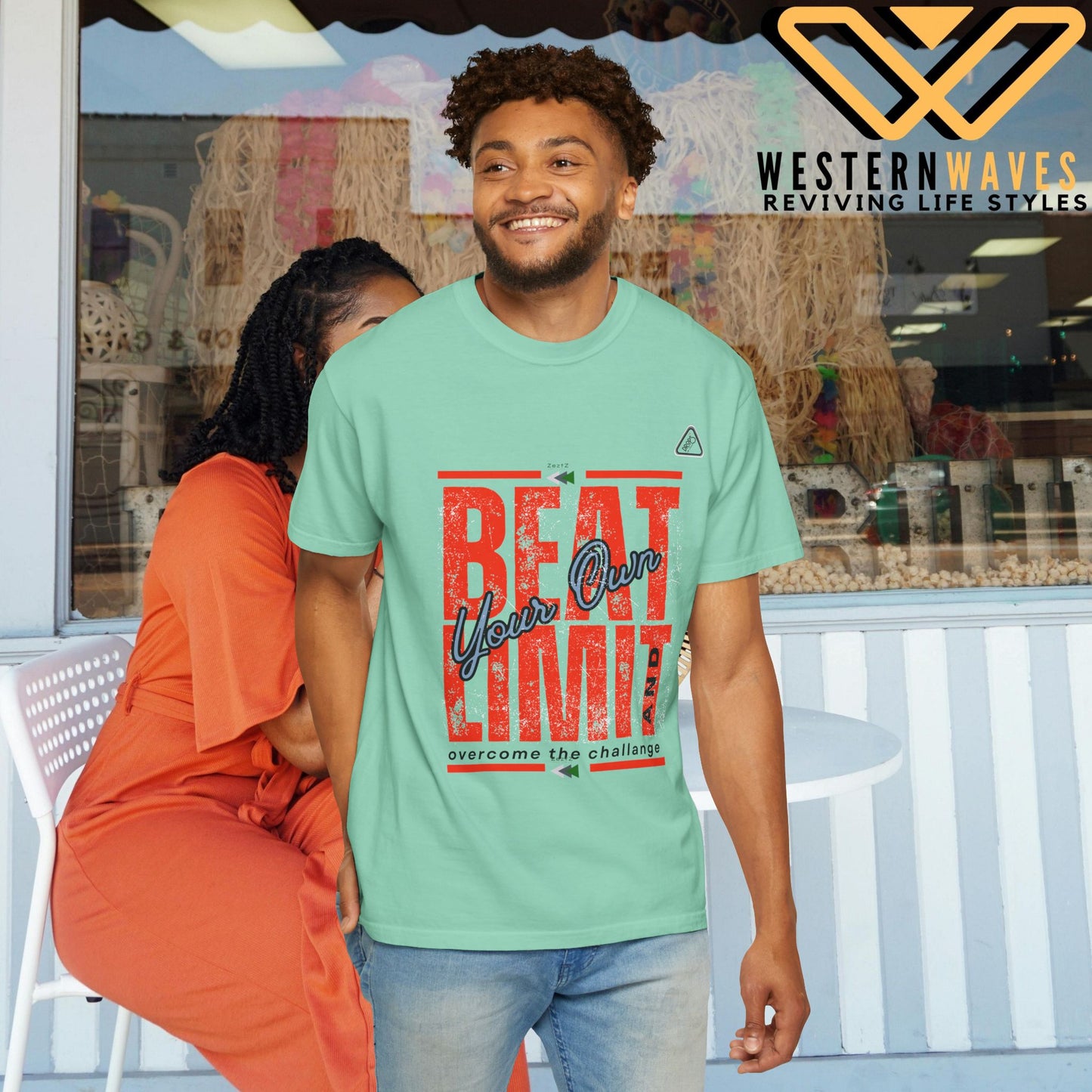 Unisex Garment-Dyed T-shirt_ N2 Series USGDTS PT2WW002_ Comfort Colors 1717_ WesternWaves Limited Edition:
