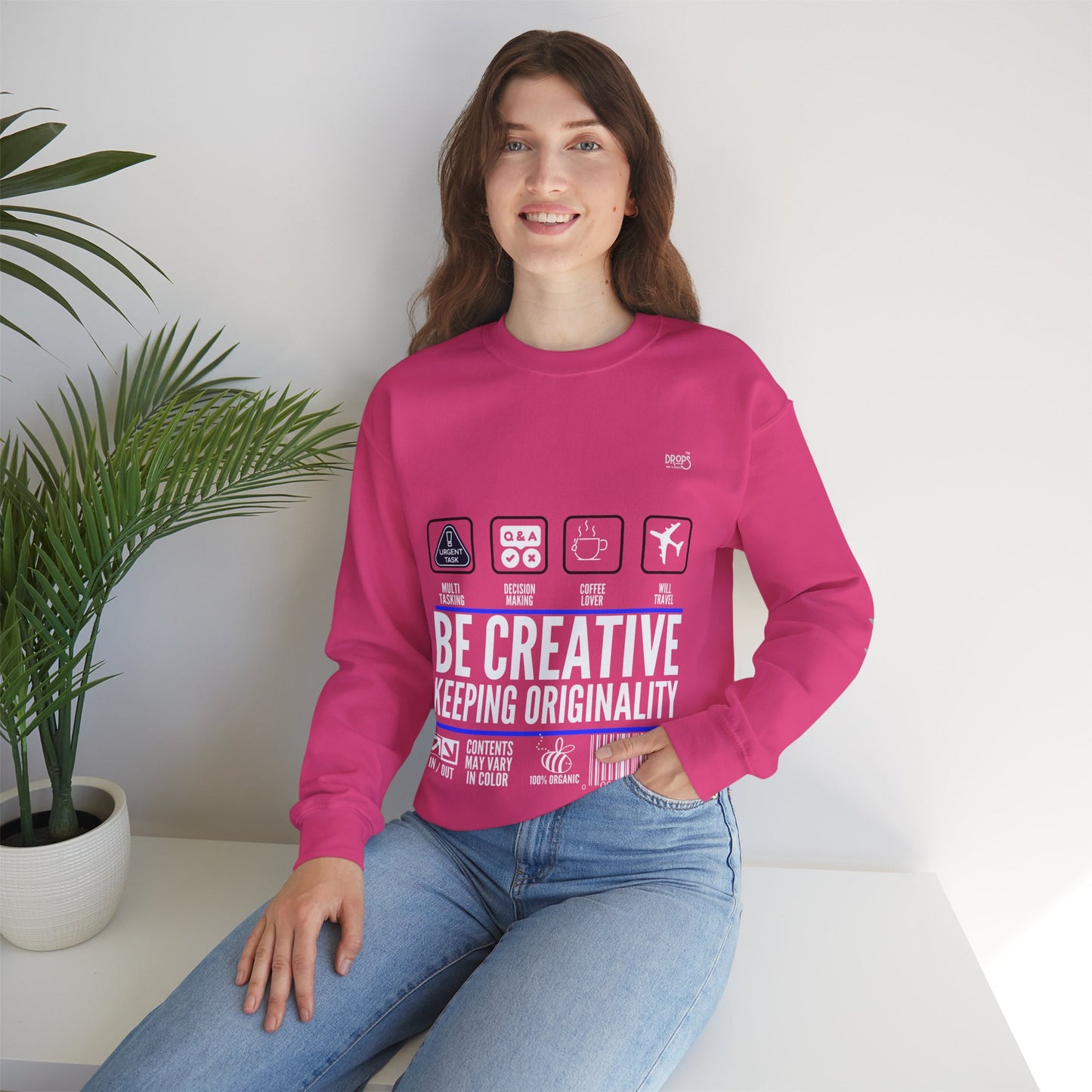 Unisex Heavy Blend™ Crewneck Sweatshirt_ N2 Sports Series UHBCSS PT2WW004_ Limited Edition 'DROPS' Brand Sweatshirt by WesternWaves: