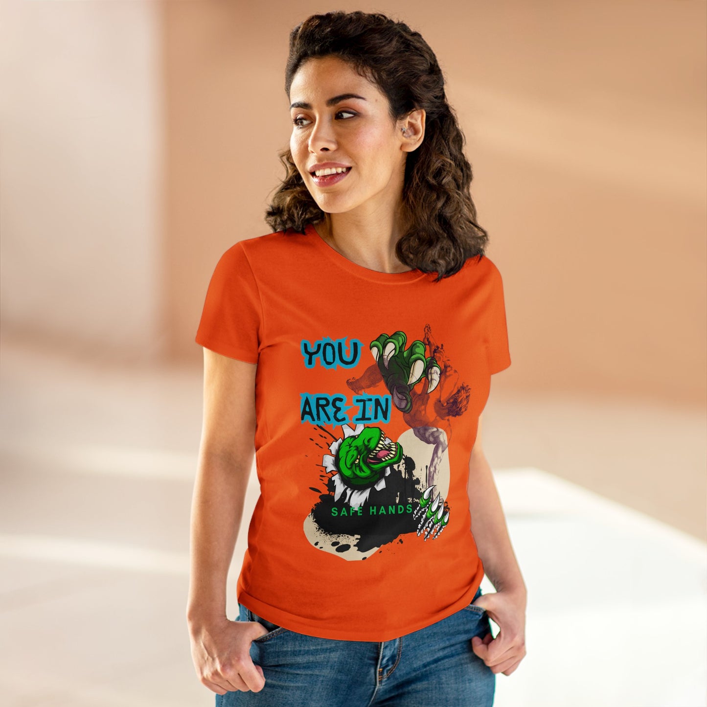 Women's Midweight Cotton Tee_ Essential Comfort_ N2+ Series SSTS PT2WW004_ Limited Edition Perfect Blend of Comfort by WesternWaves: