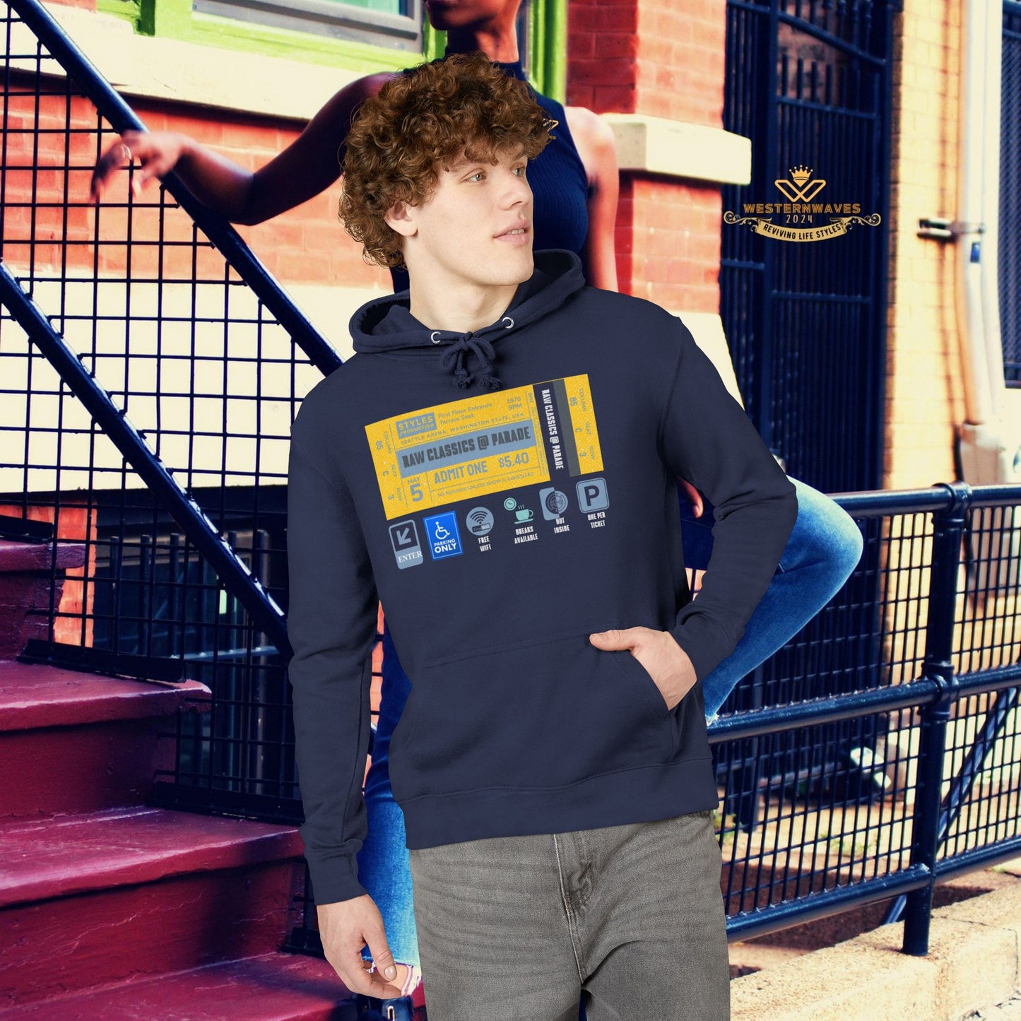 Unisex French Terry Hoodie_ 24 June 2025_ Limited Edition Stylish Fashion by WesternWaves: