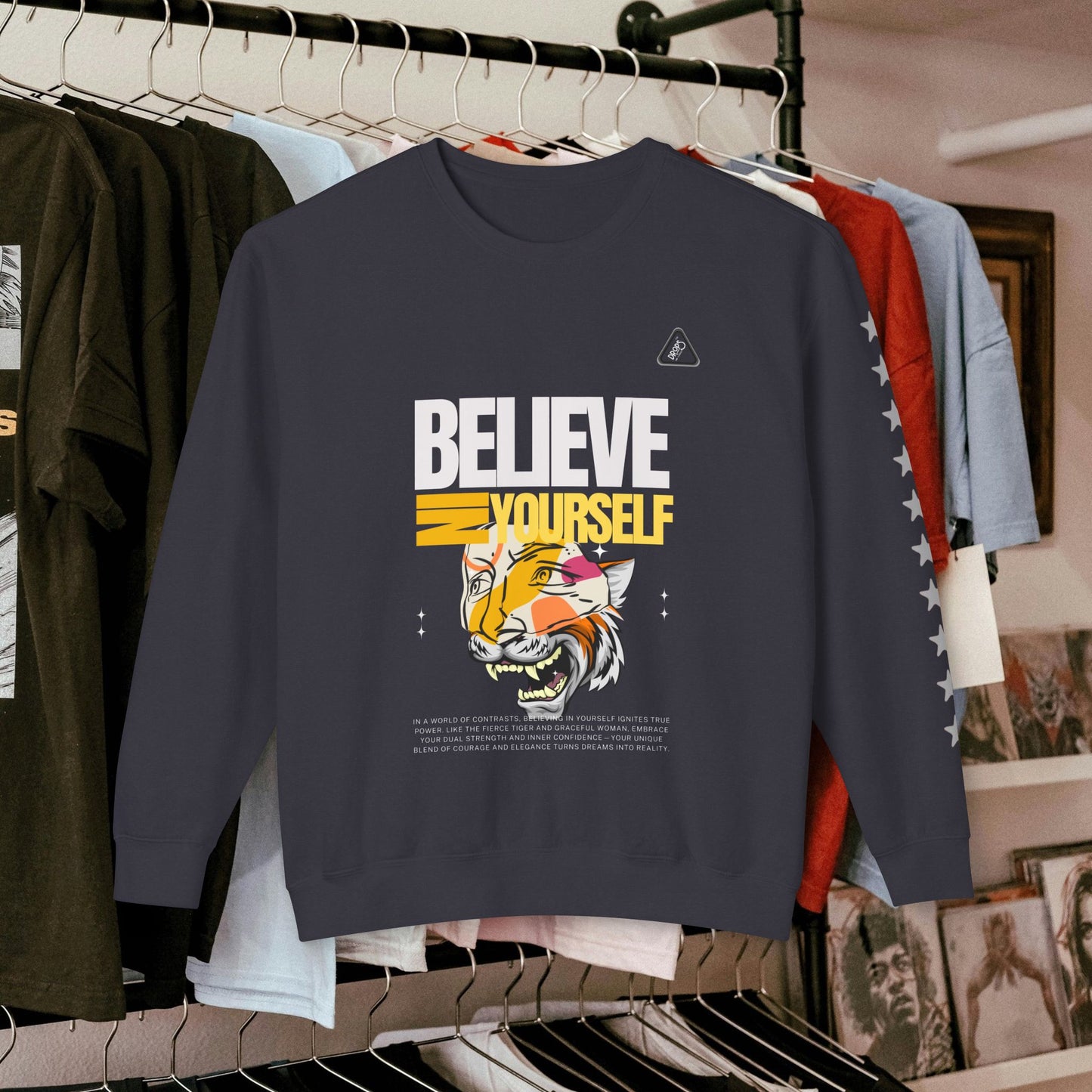 Unisex Lightweight Crewneck Sweatshirt_ N2 Series ULWCSS PT2WW006_ Limited Edition Unparalleled Quality by WesternWaves: