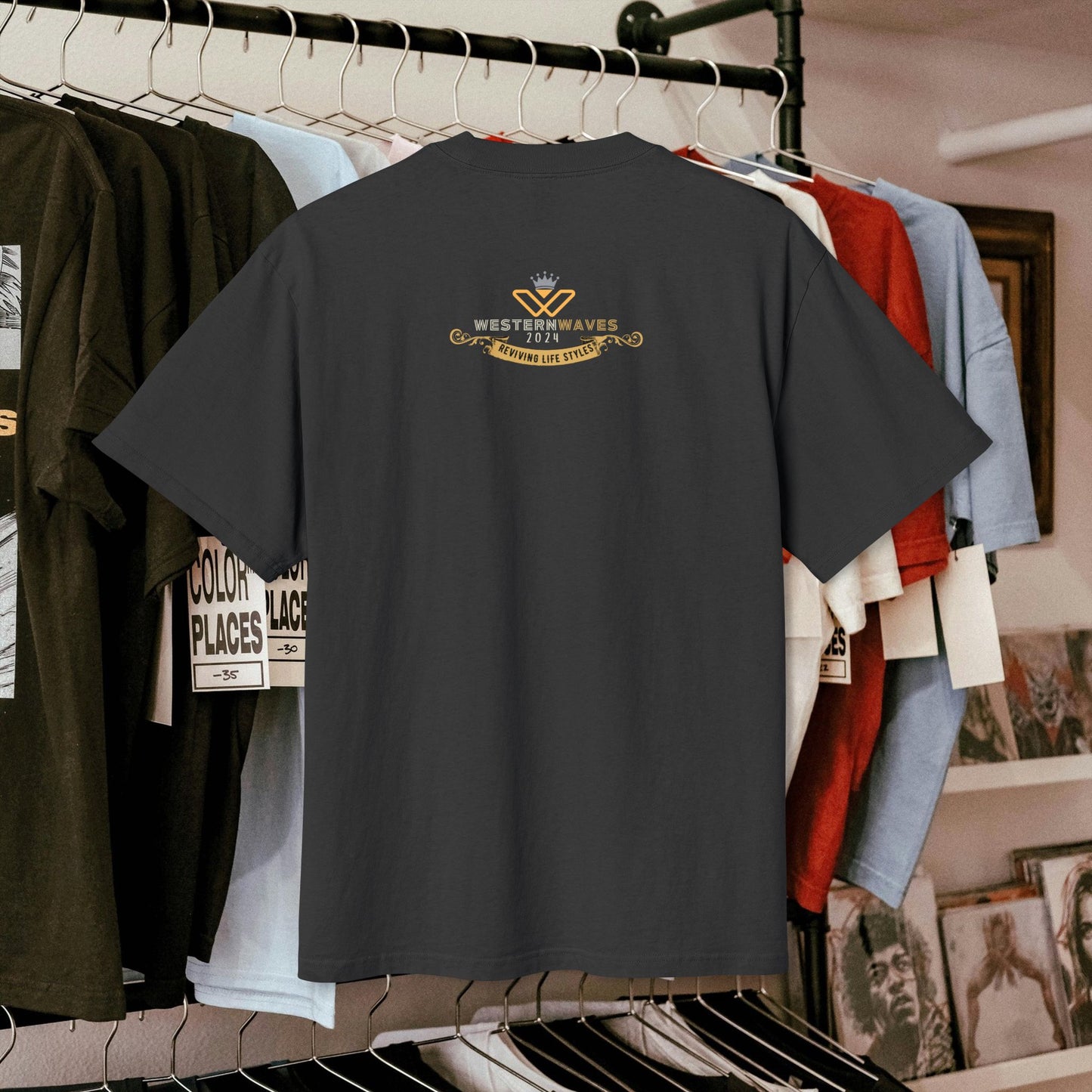 Unisex Heavy Faded Tee_ N3+ Series USHFTEE PT2WW002_ Vintage Vibes Limited Edition Tee by WesternWaves
